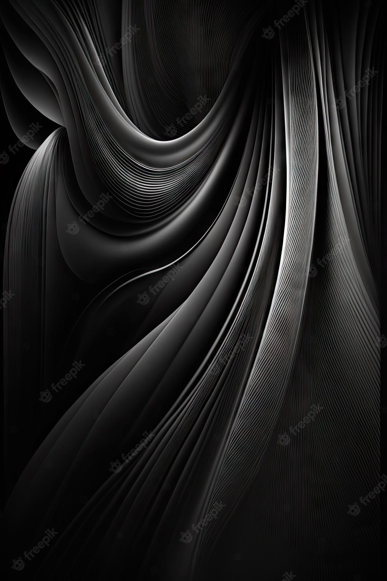 Premium Photo. Black gradient wallpaper background smooth