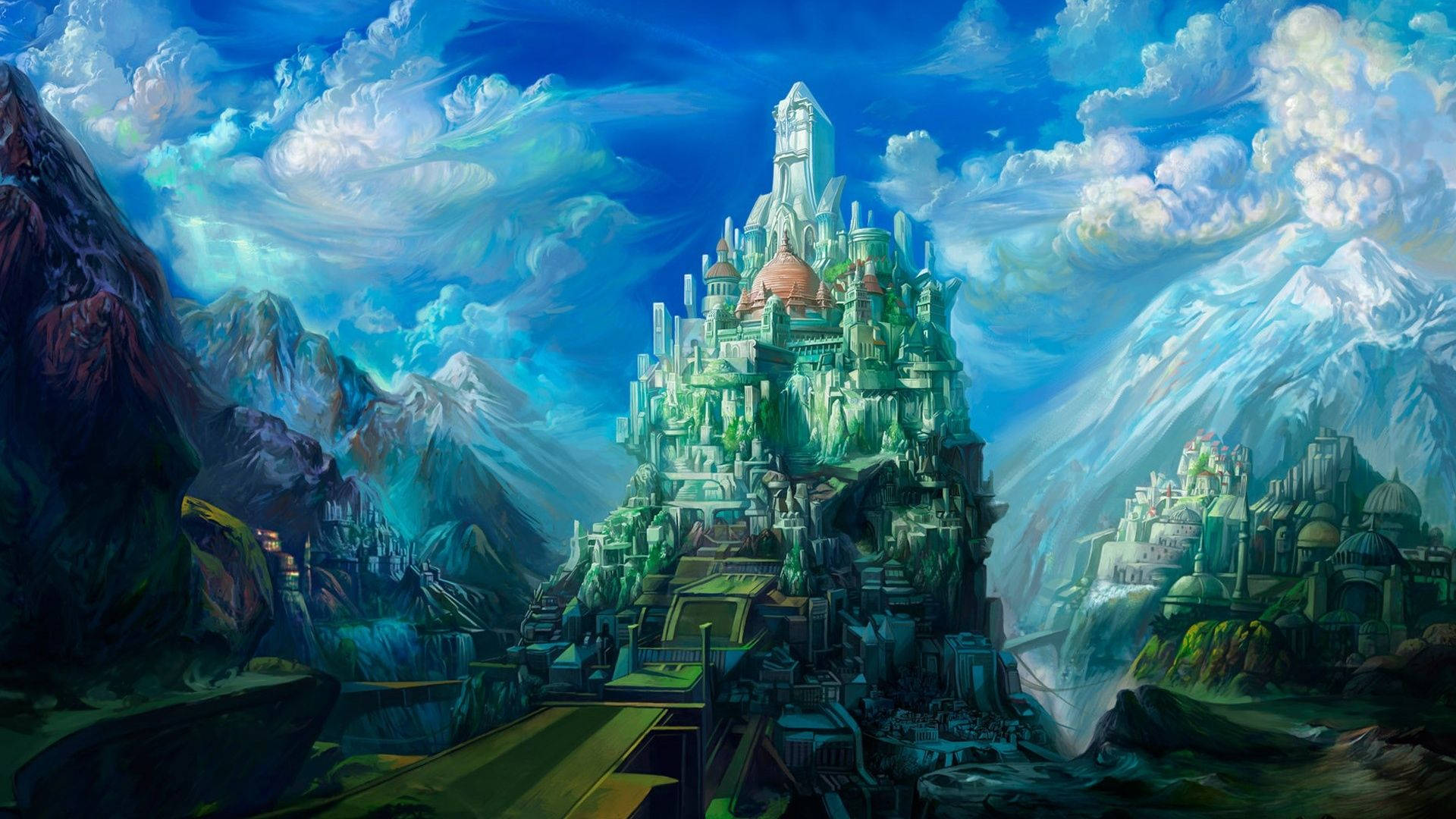 Download Majestic and Everlasting: Fantasy Castle Wallpaper