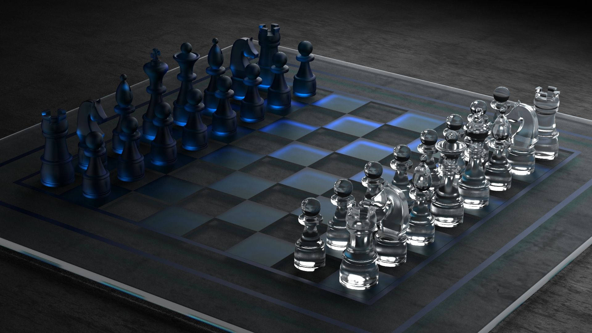 Mobile wallpaper: Chess, 3D, Glass, Game, Cgi, 686241 download the picture  for free.