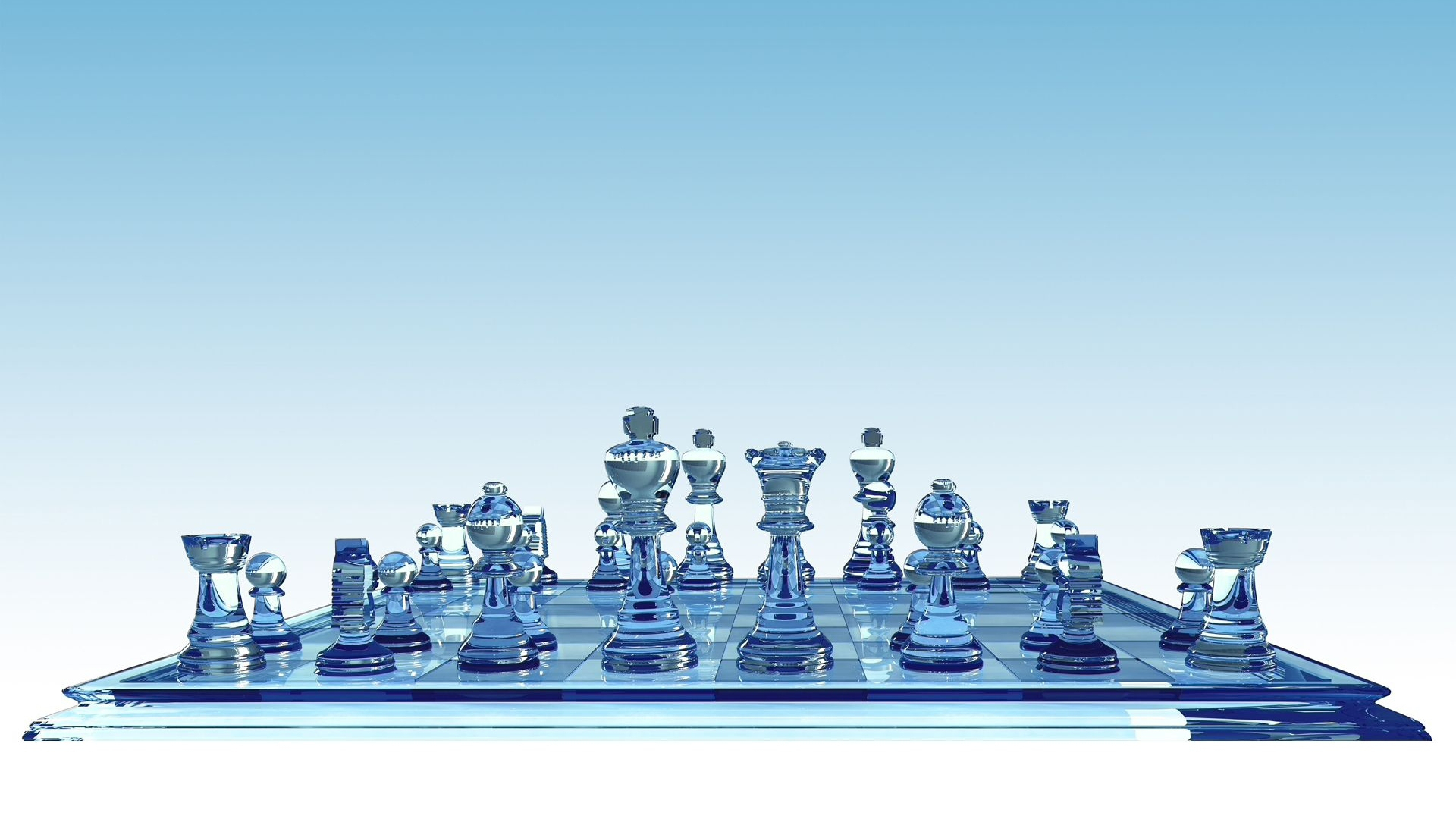 Chess, 3d, game, landscape, HD wallpaper