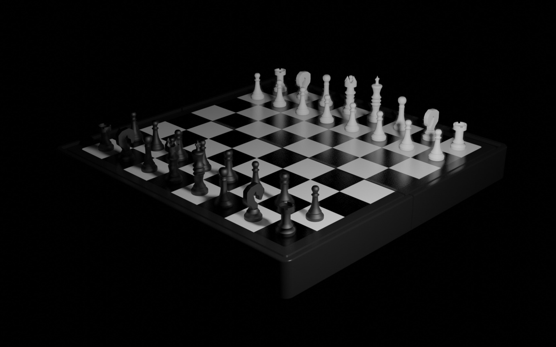 Chess 3d wallpaper, 1920x1200, 37092