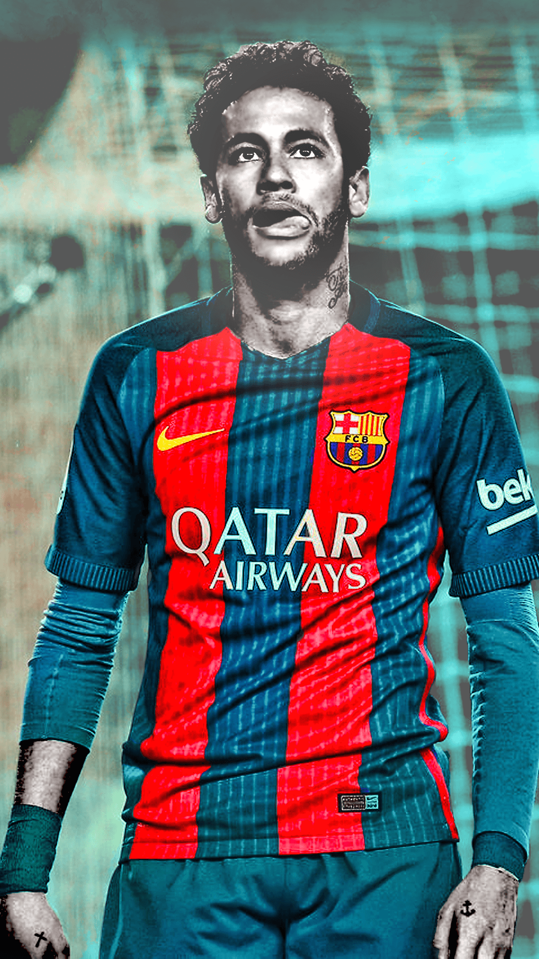 Neymar jr in fcb jersey Wallpaper Download