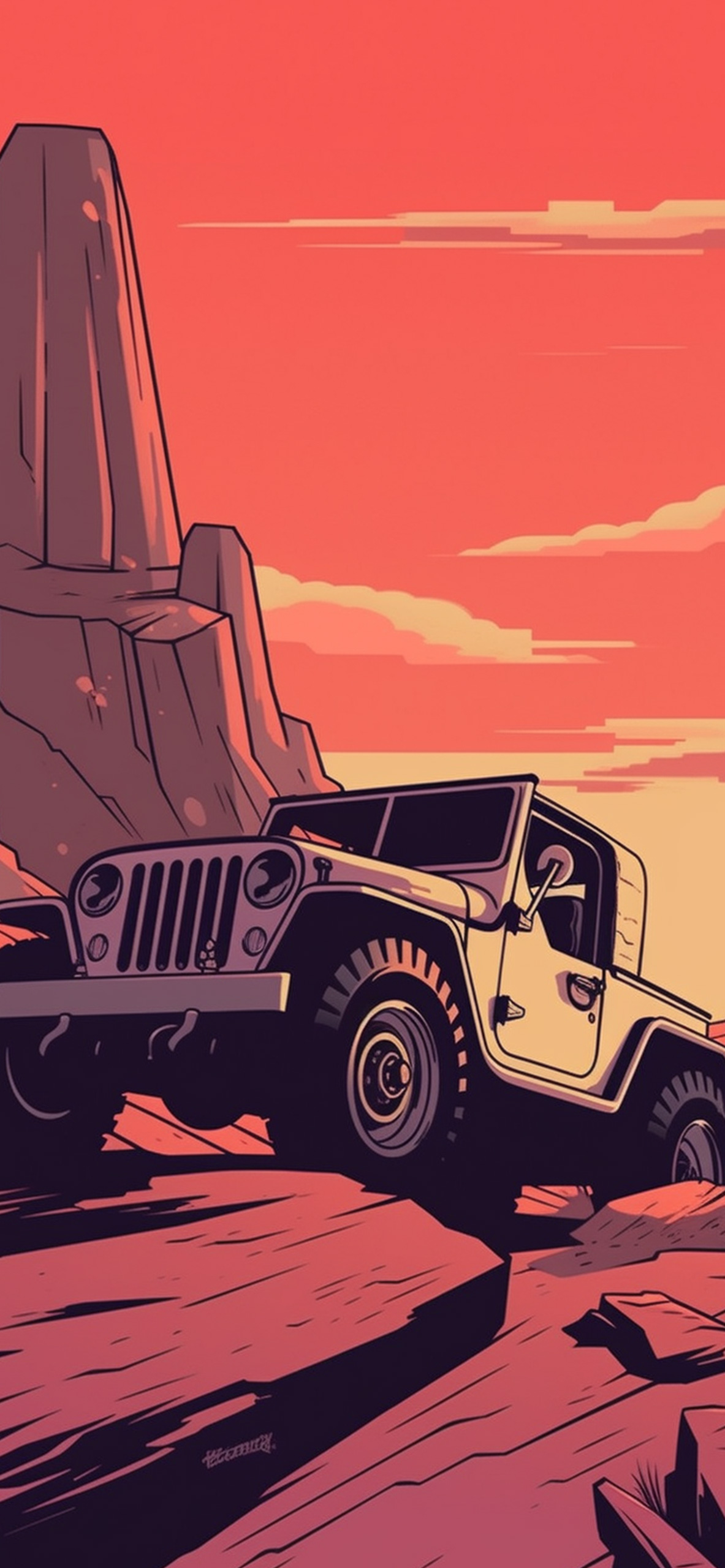 Jeep Willys Red Wallpaper Willys Wallpaper for iPhone 4k