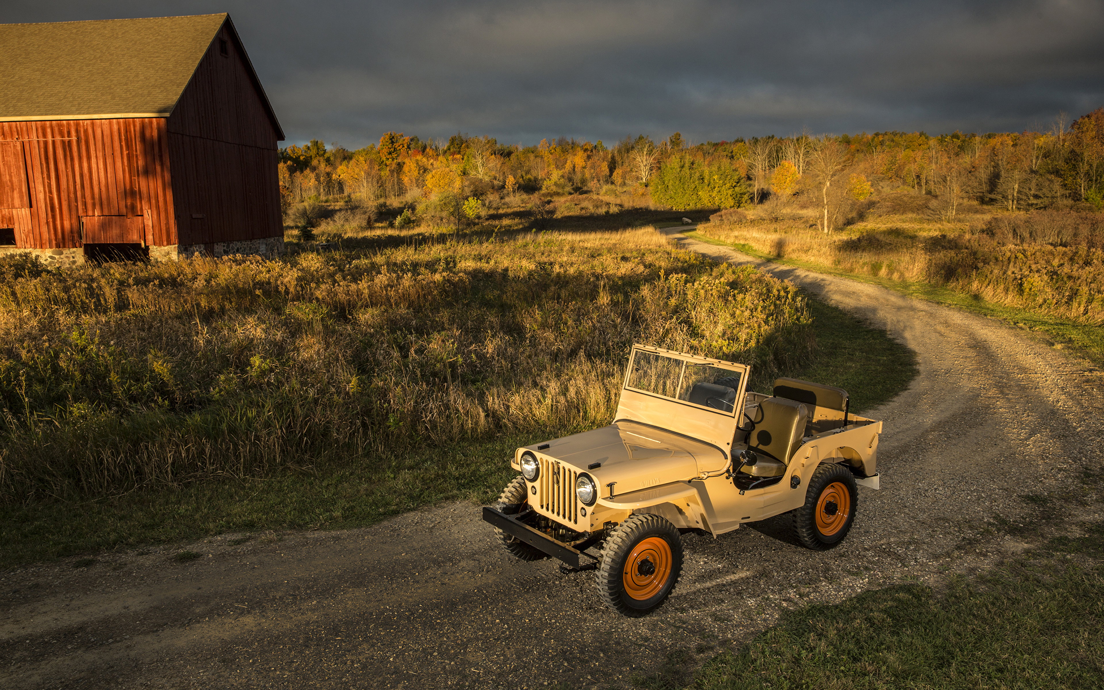 Desktop Wallpaper Jeep 1945 49 Willys Overland CJ 2A 3840x2400