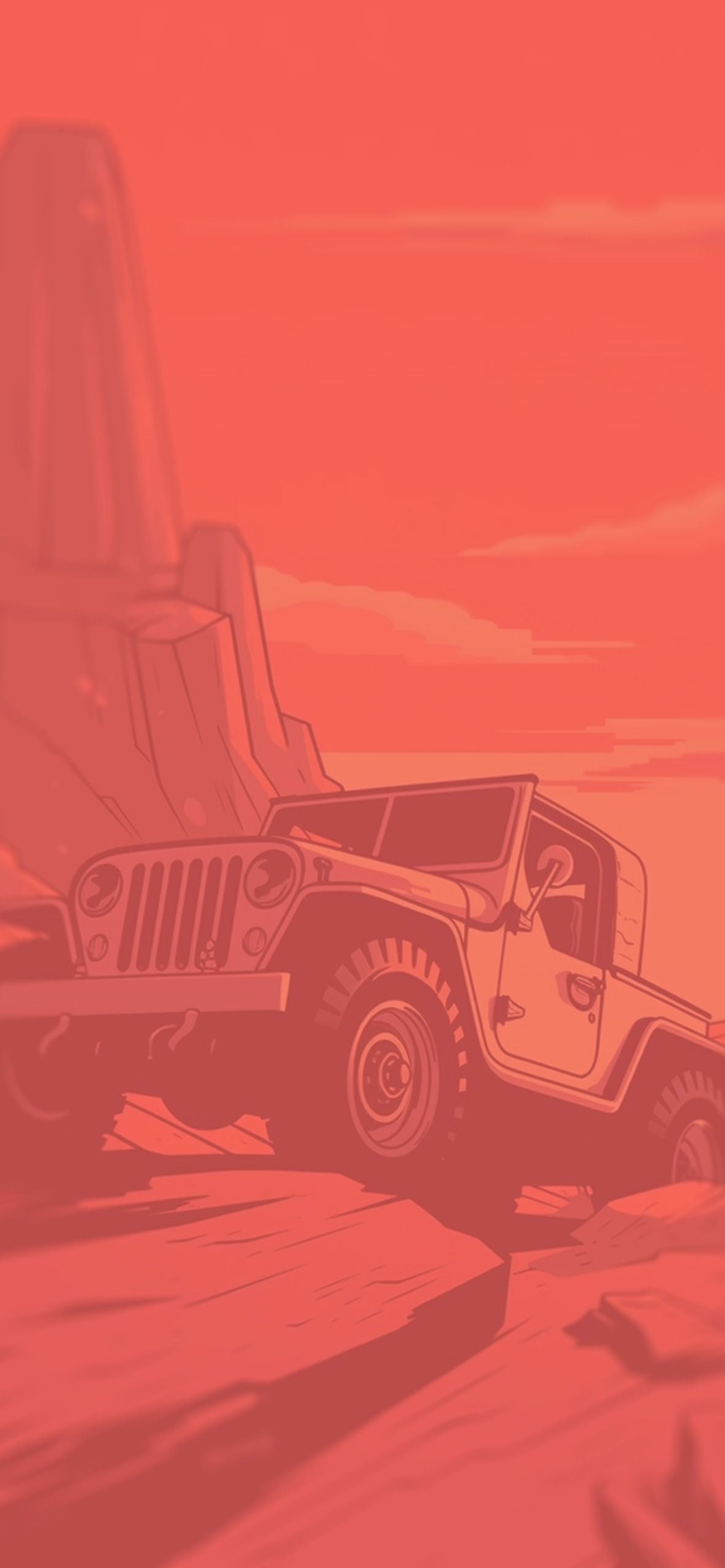 Jeep Willys Red Wallpaper Willys Wallpaper for iPhone 4k