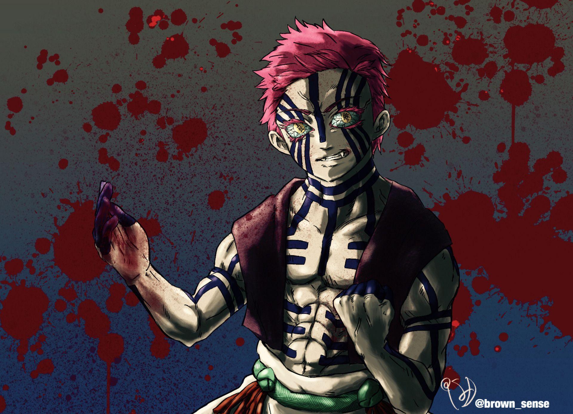 Akaza Demon Slayer Wallpaper