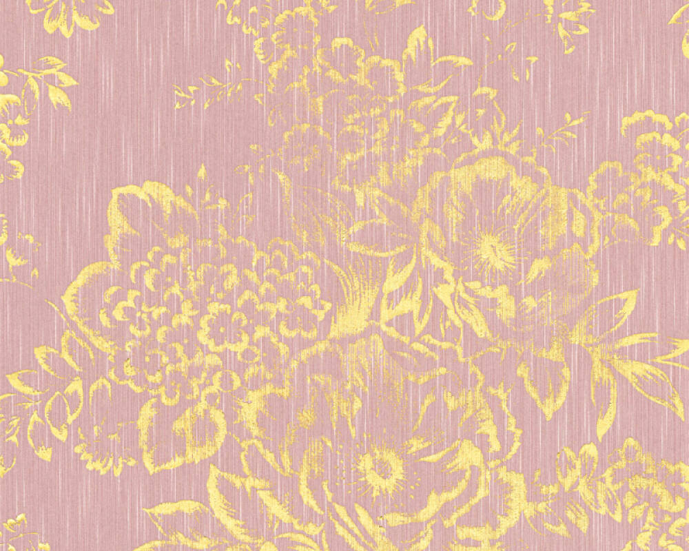 Architects Paper Wallpaper «Uni, Gold, Metallic, Pink» 306575