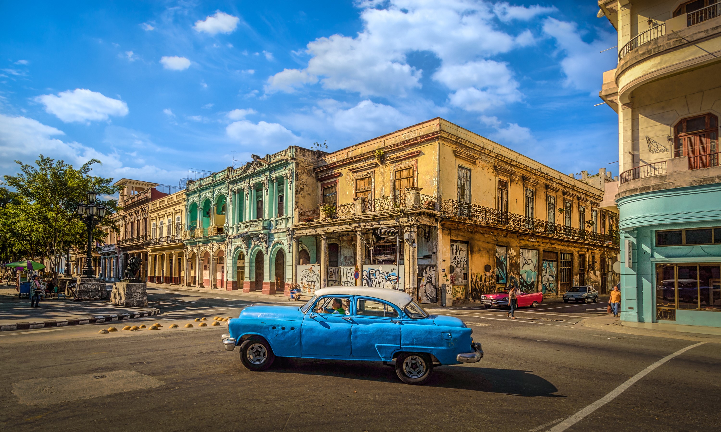 Havana, Cuba, Houses, Street Gallery HD Wallpaper
