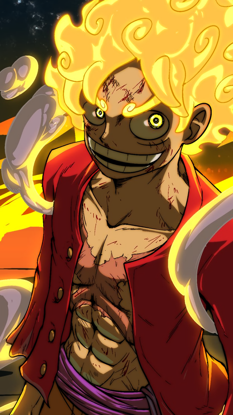 Wallpaper / Anime One Piece Phone Wallpaper, Gear 5 (One Piece), Monkey D. Luffy, 750x1334 free download