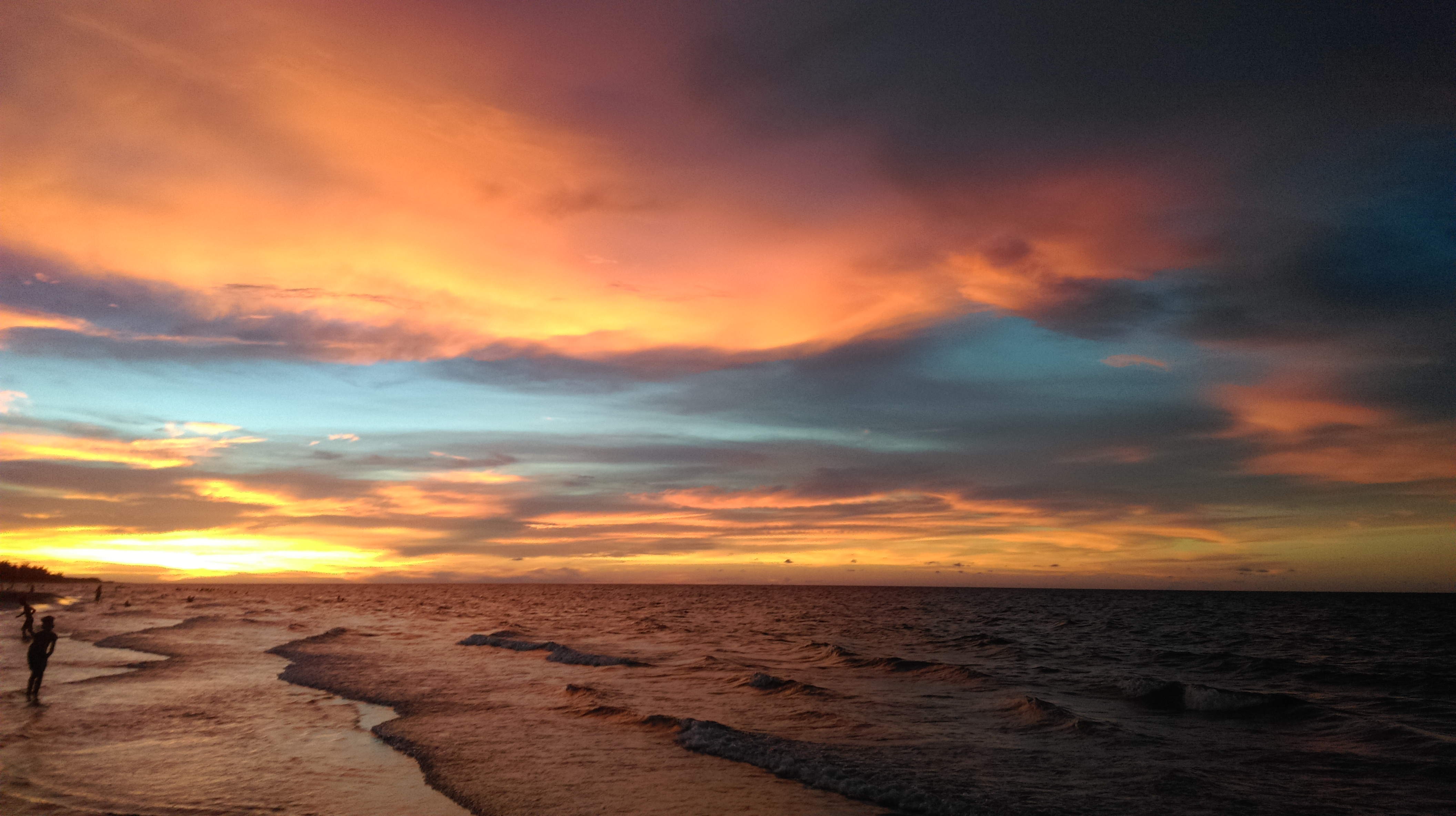Wallpaper, Cuba, Havana, sea, sunset 4224x2368ópez Delgado