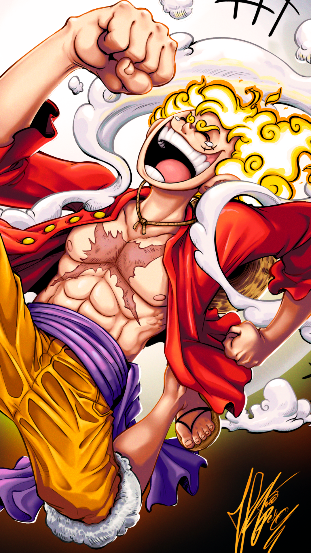 Wallpaper / Anime One Piece Phone Wallpaper, Monkey D. Luffy, Gear 5 (One Piece), 1080x1920 free download