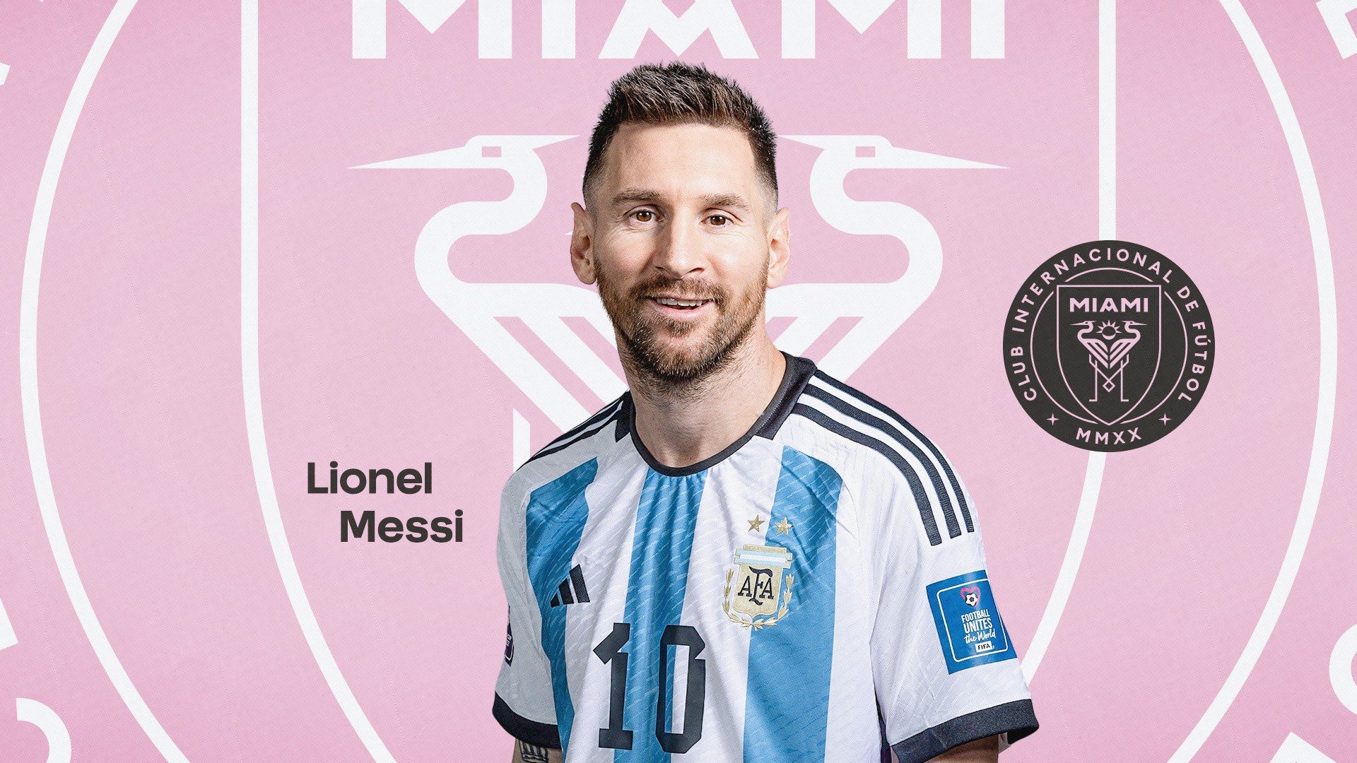 Messi Inter Miami Jersey Wallpaper Download For Free