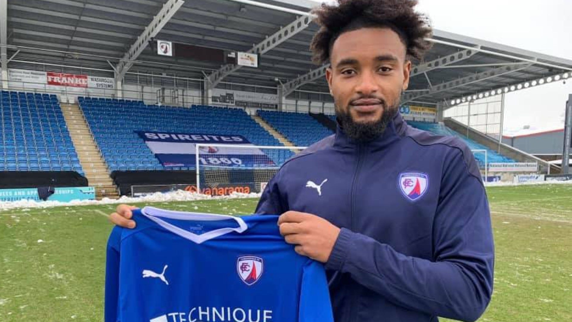 Adi Yussuf: Chesterfield FC sign Tanzania striker on loan from Blackpool
