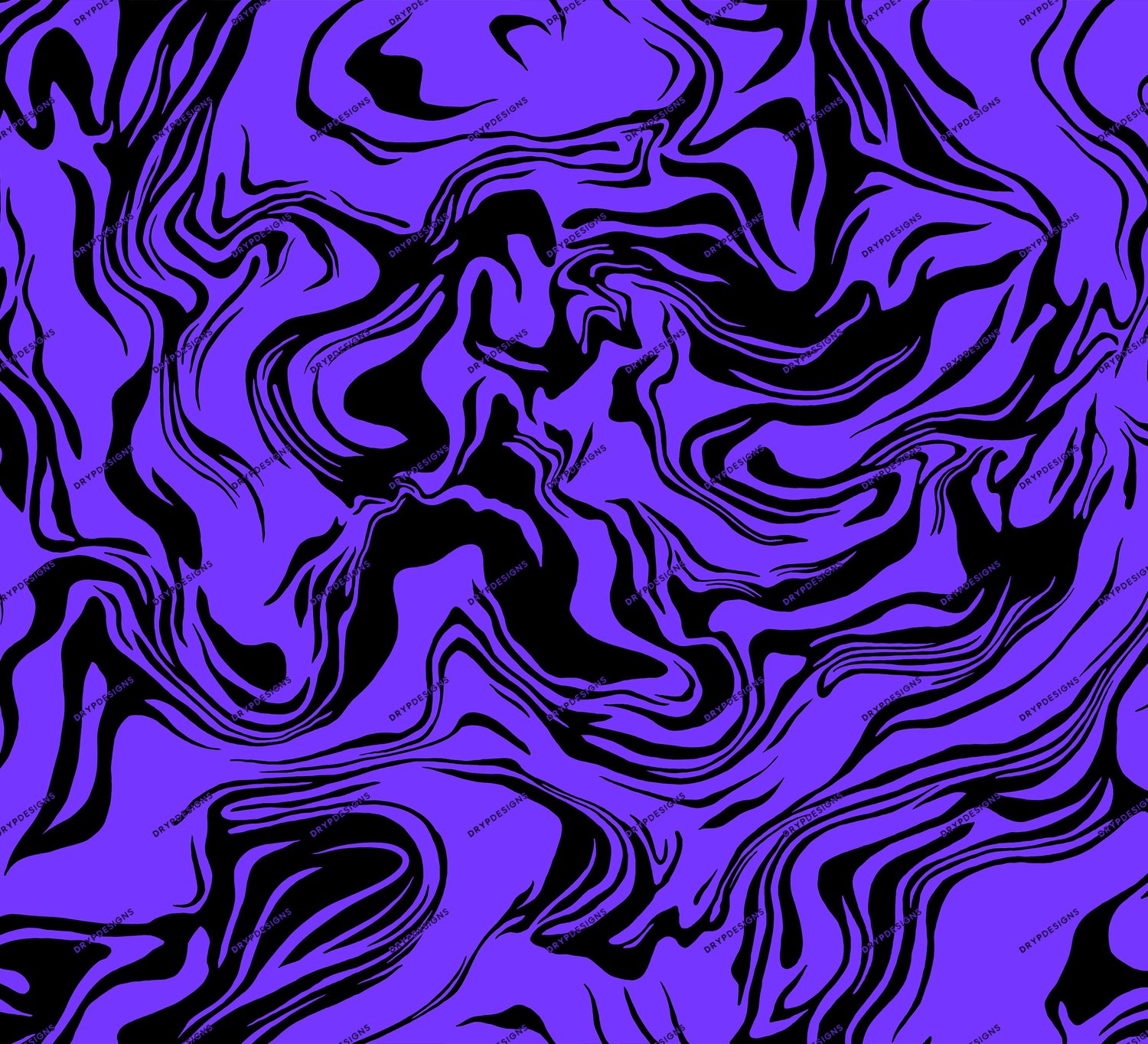 Purple + Black Liquid Marble Seamless Background