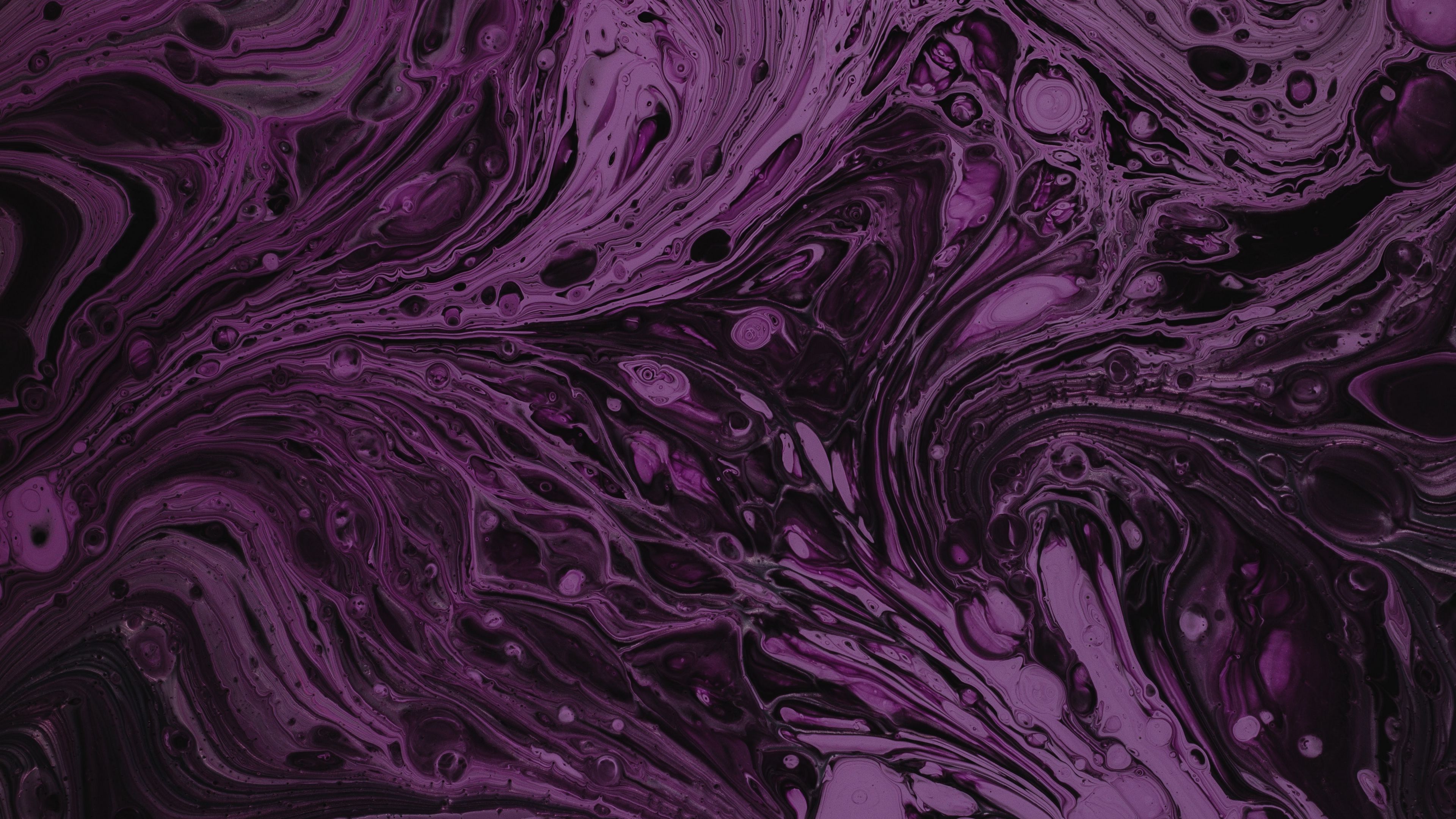 Download wallpaper 3840x2160 stains, liquid, abstraction, texture, purple 4k uhd 16:9 HD background
