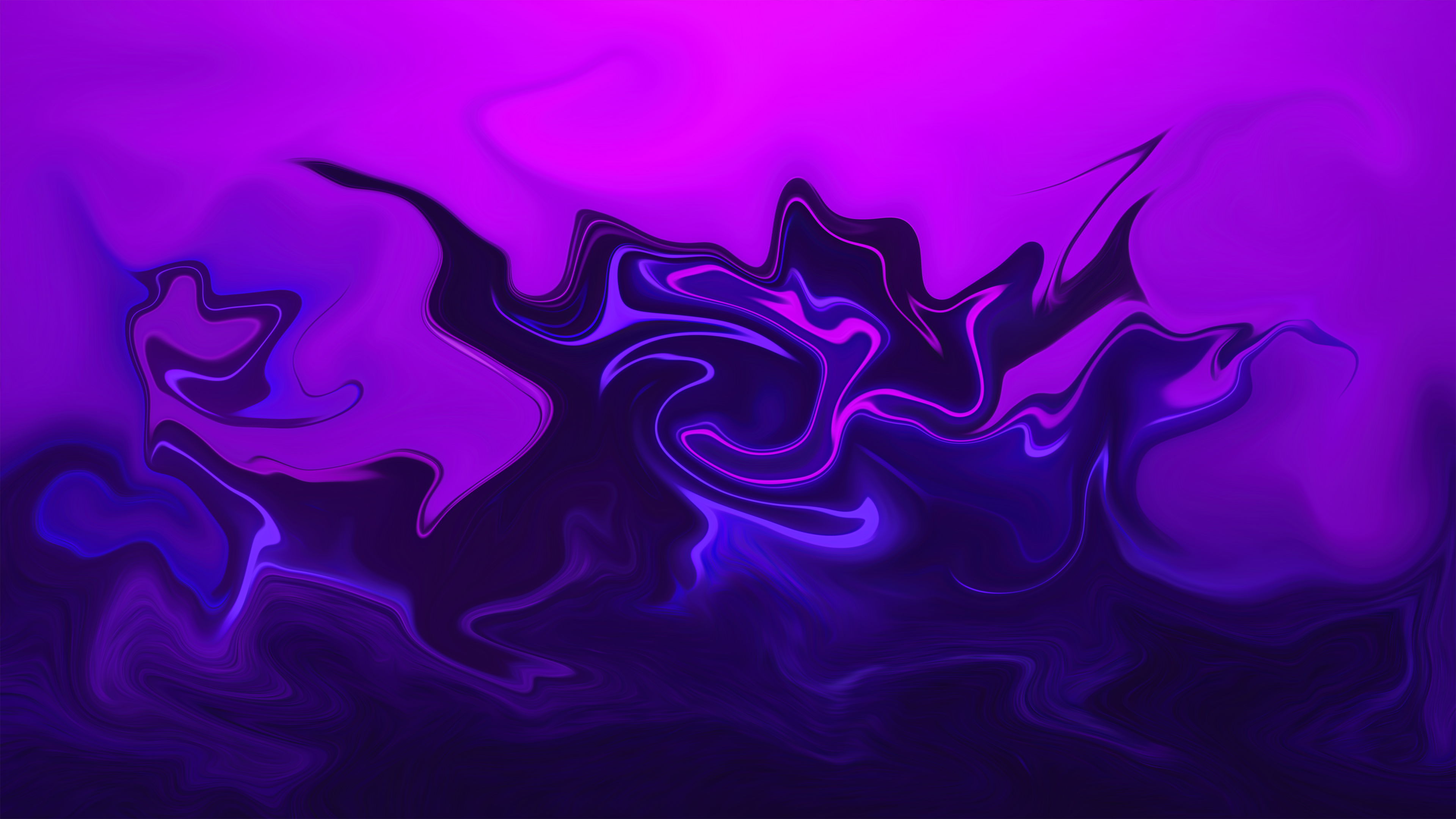 Abstract Fluid Liquid Artwork Shapes Purple Background Wallpaper:3840x2160