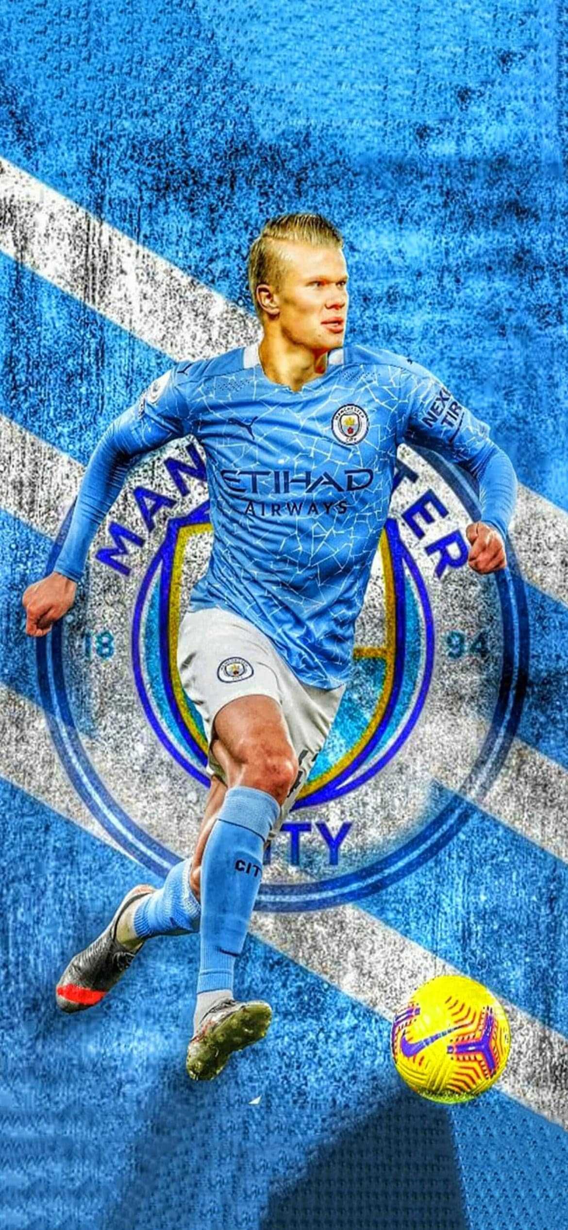 Erling Haaland Wallpaper. City wallpaper, Manchester city wallpaper, Swag cartoon
