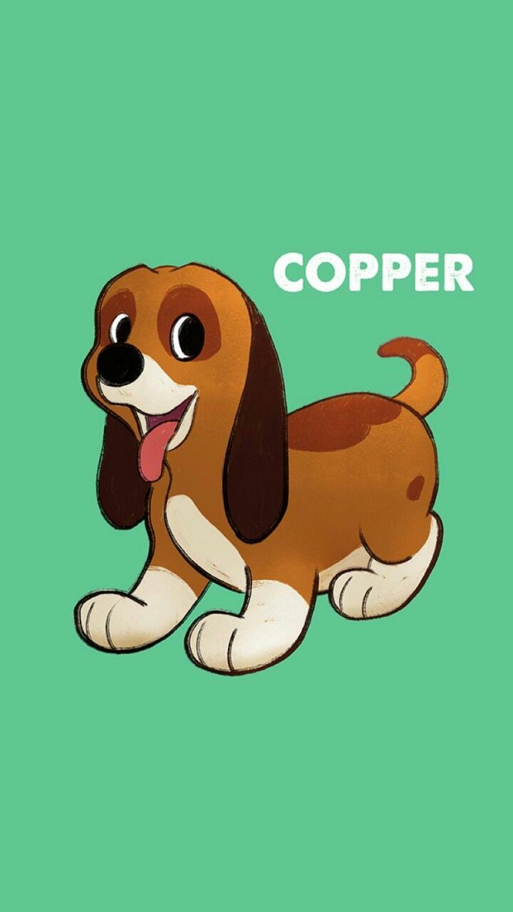 Cute #Dog #Wallpaper #Copper #Disney. Disney character drawings, Disney, Disney dogs