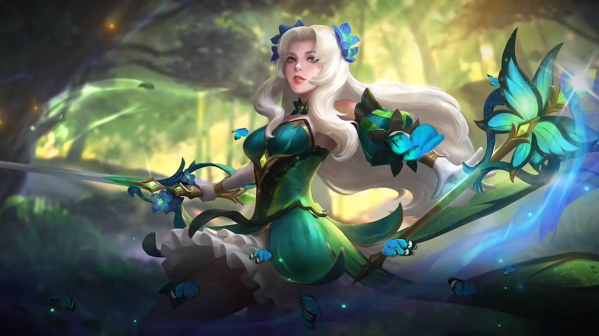 Odette Butterfly Goddess by makinig. Mobile legend wallpaper, Mobile legends, Alucard mobile legends