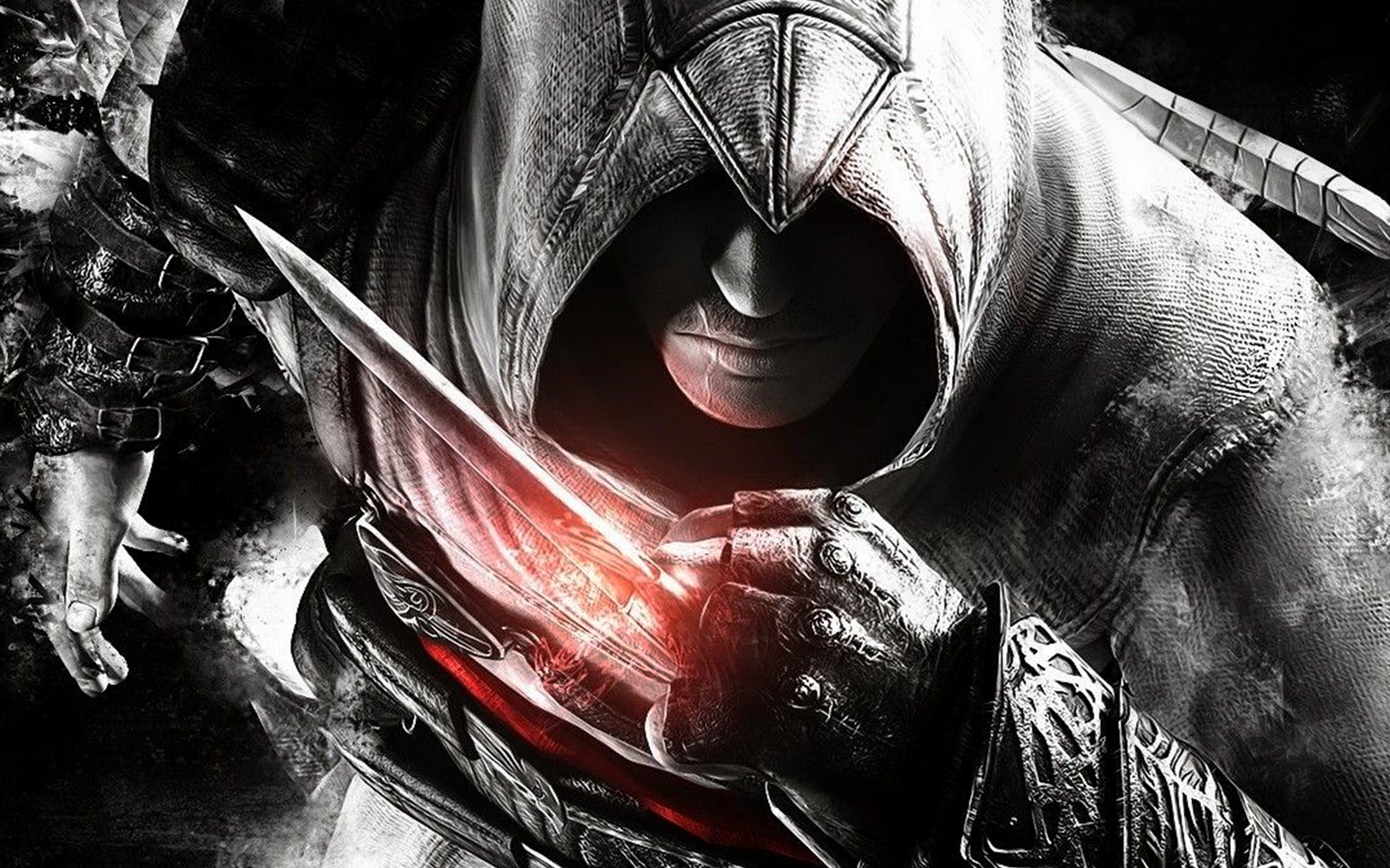 wallpaper for desktop, laptop. assassins creed dark game hero illustration art