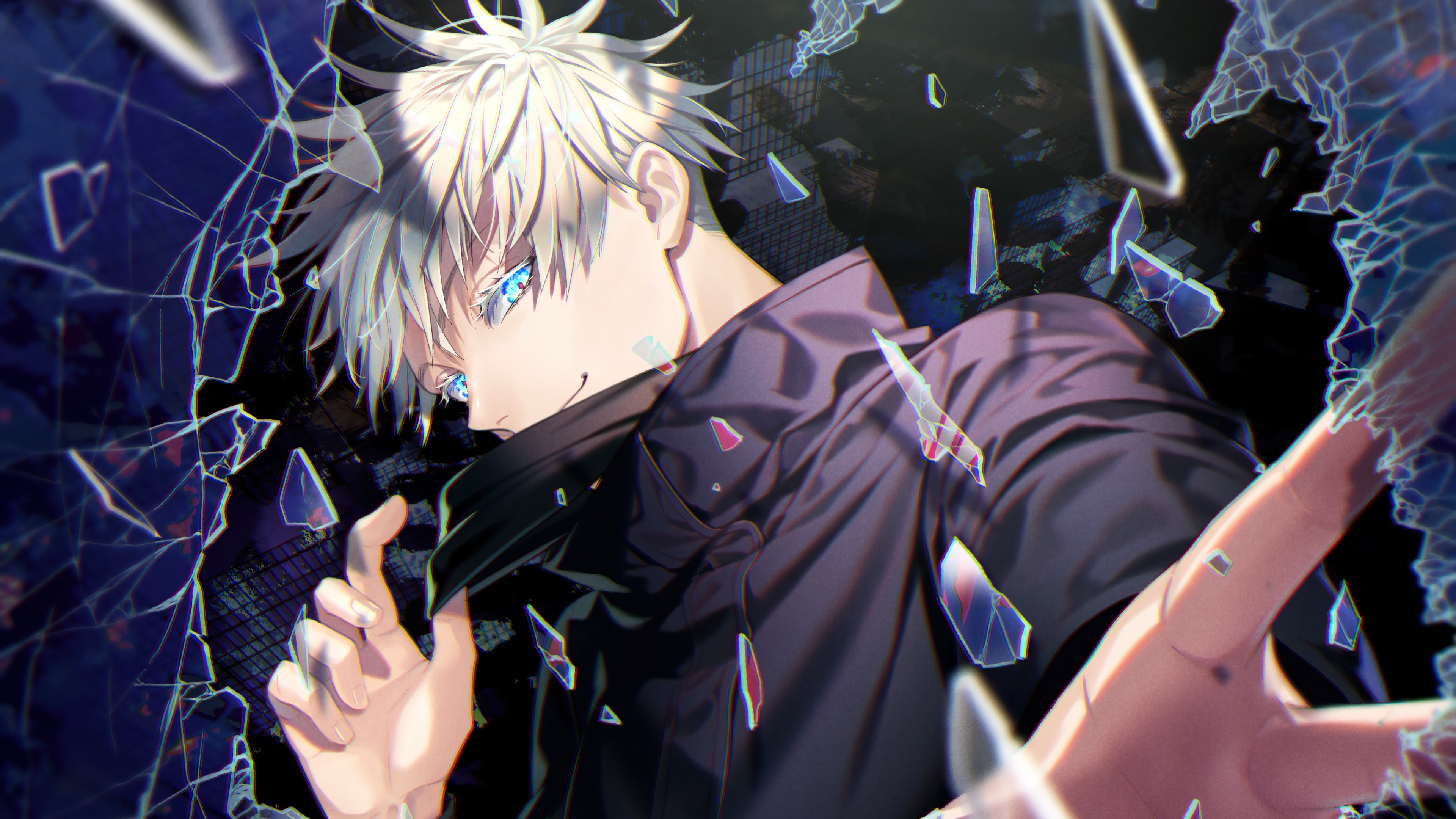 wallpaper, satoru gojo, jujutsu kaisen, 4k, HD Gallery HD Wallpaper