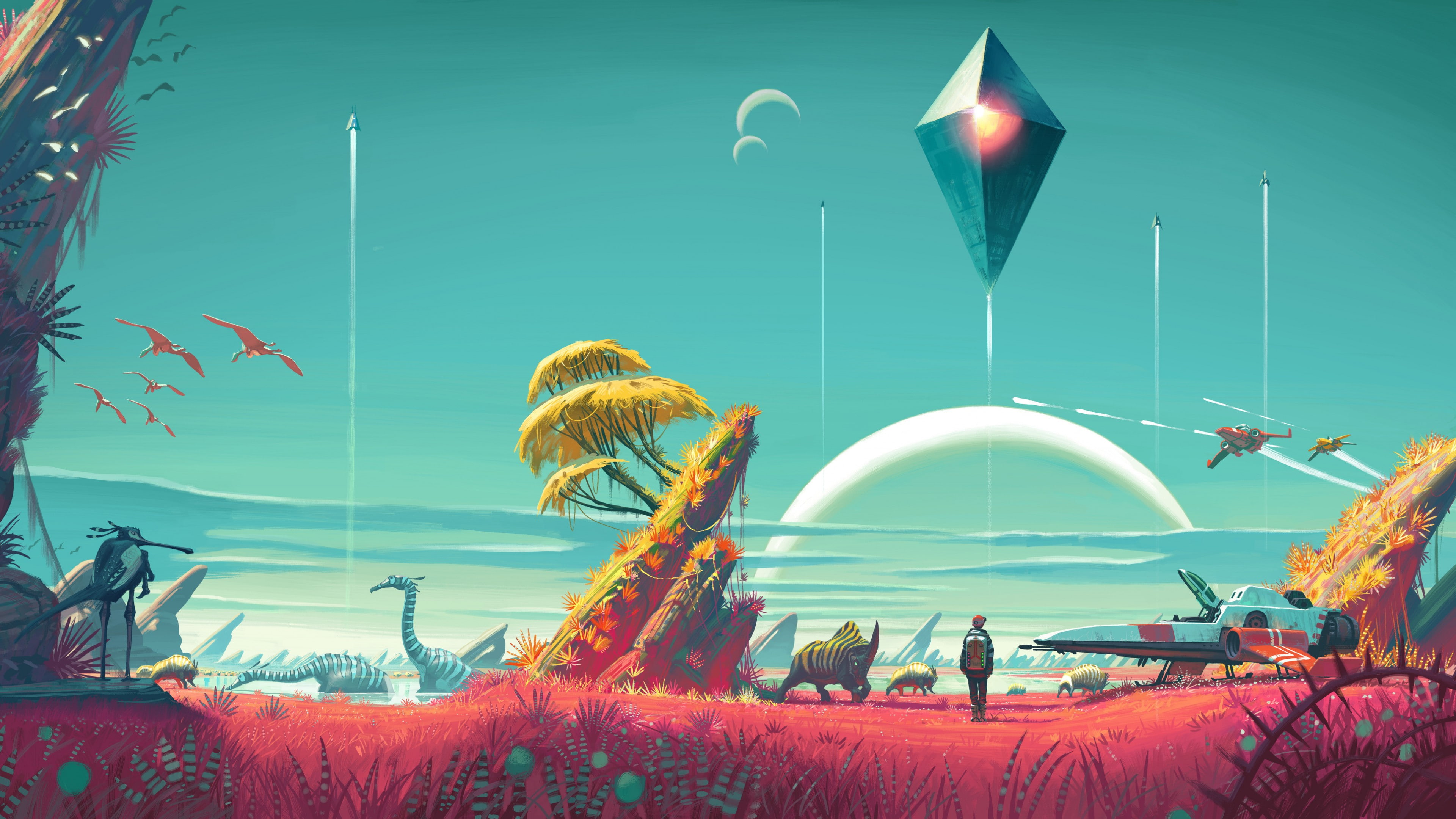 Wallpaper / 5k Wallpaper, 4k, Fantasy, PS4, Space, PC, No Mans Sky, Best Games 2015, Game, Sci Fi, 4K Free Download