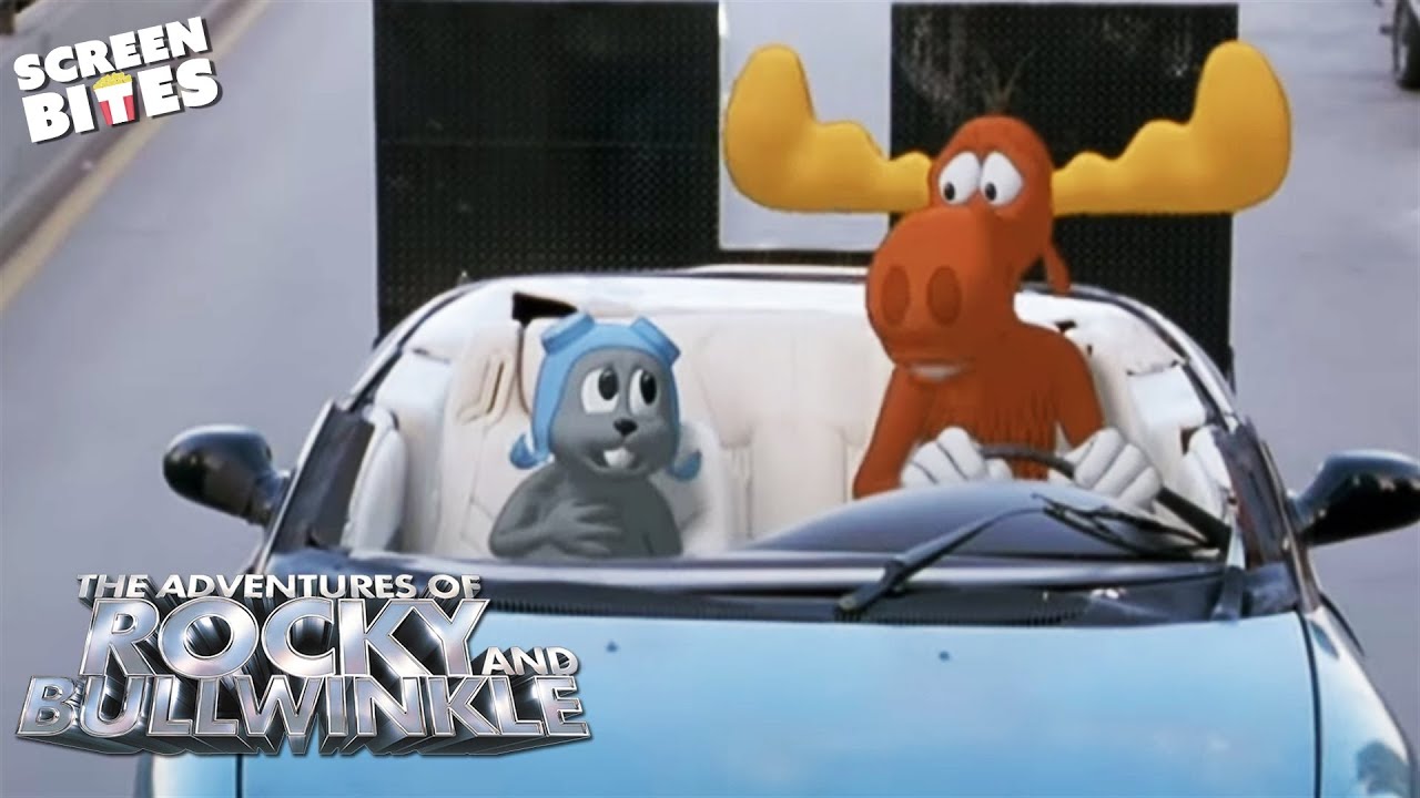 Helicopter Chase. The Adventures Of Rocky And Bullwinkle
