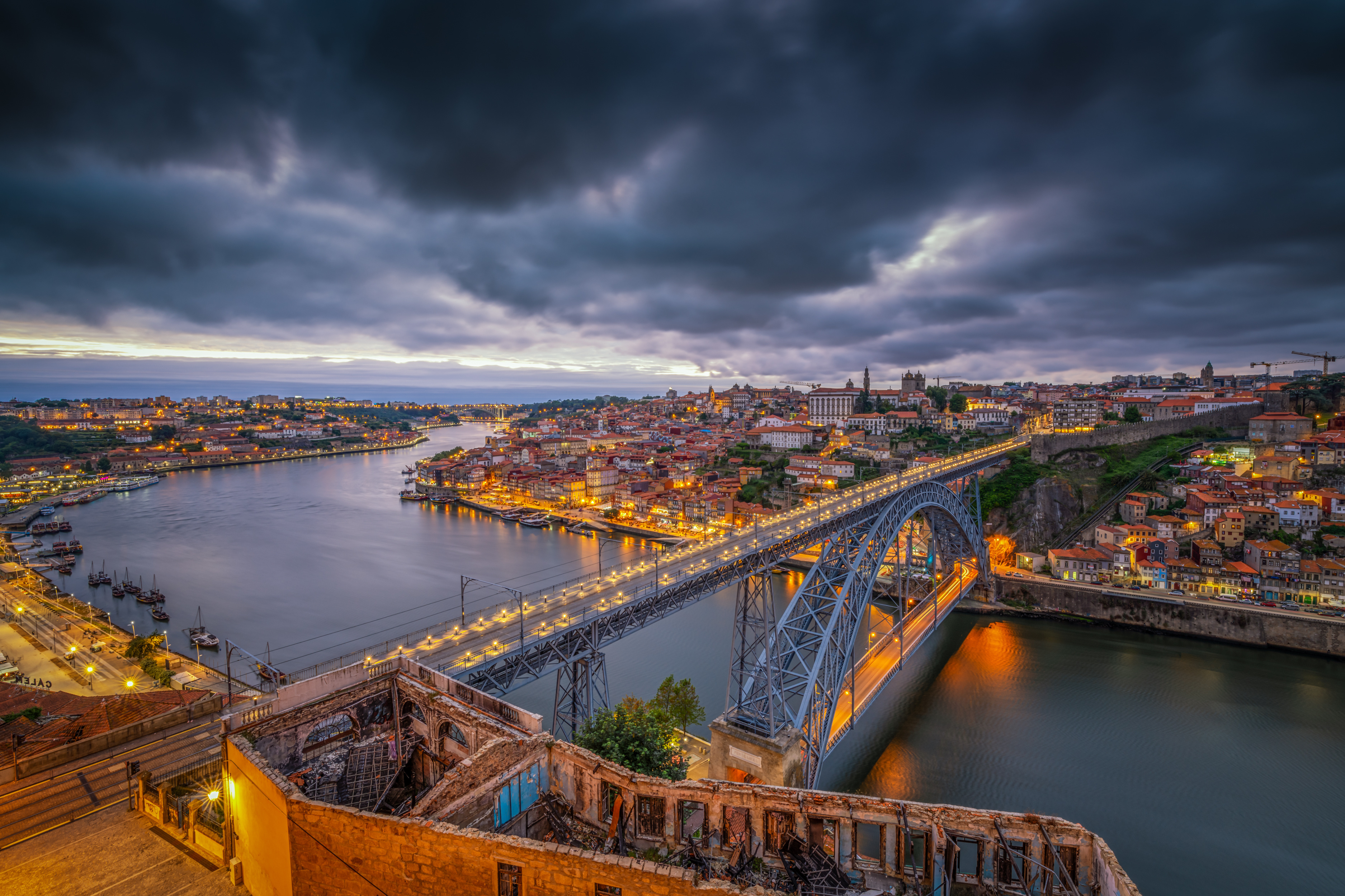 Wallpaper. Cities. photo. picture. Porto, portugal, Porto, Portugal, sunset