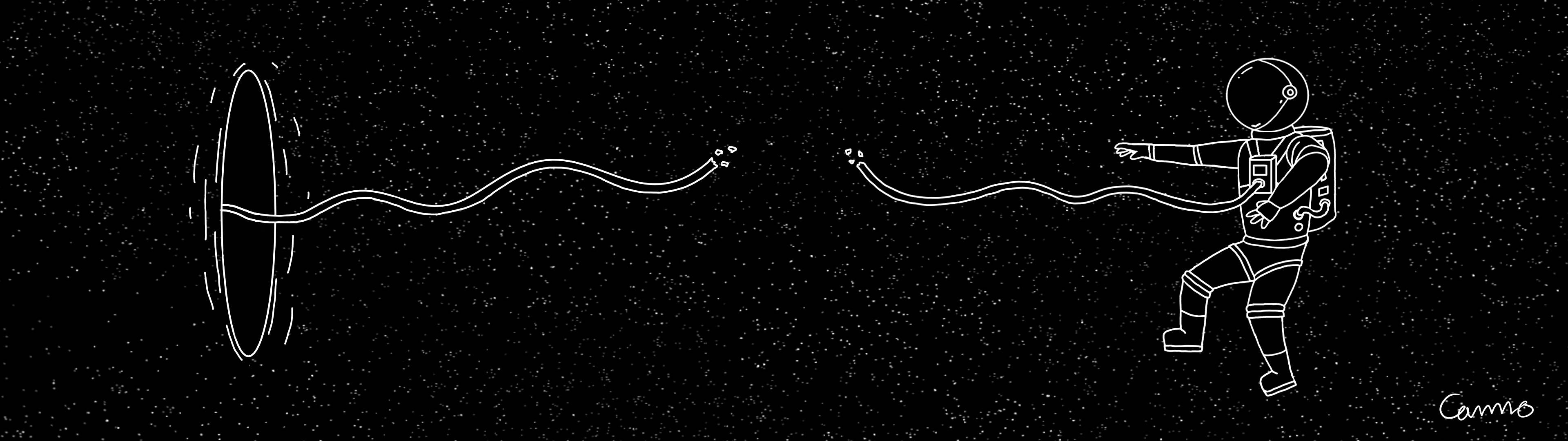 minimilist space wallpaper (dual screen)