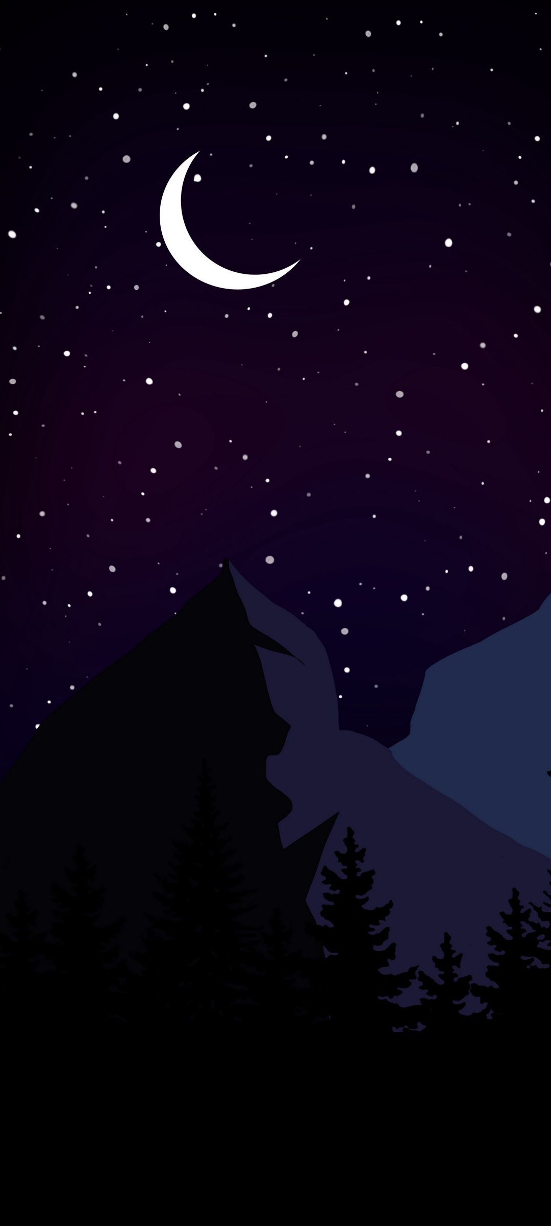 Vector Dark Night Wallpaper
