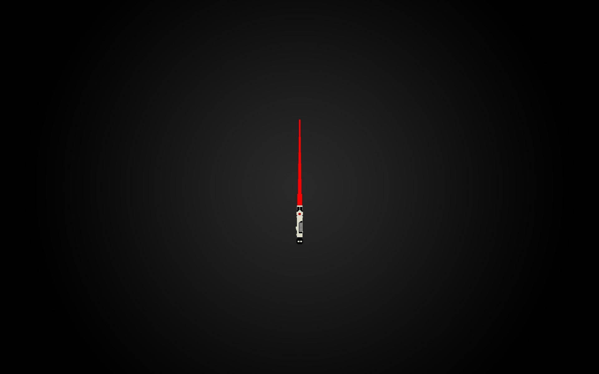 Download Dark Minimalist Vector Art Lightsaber Wallpaper