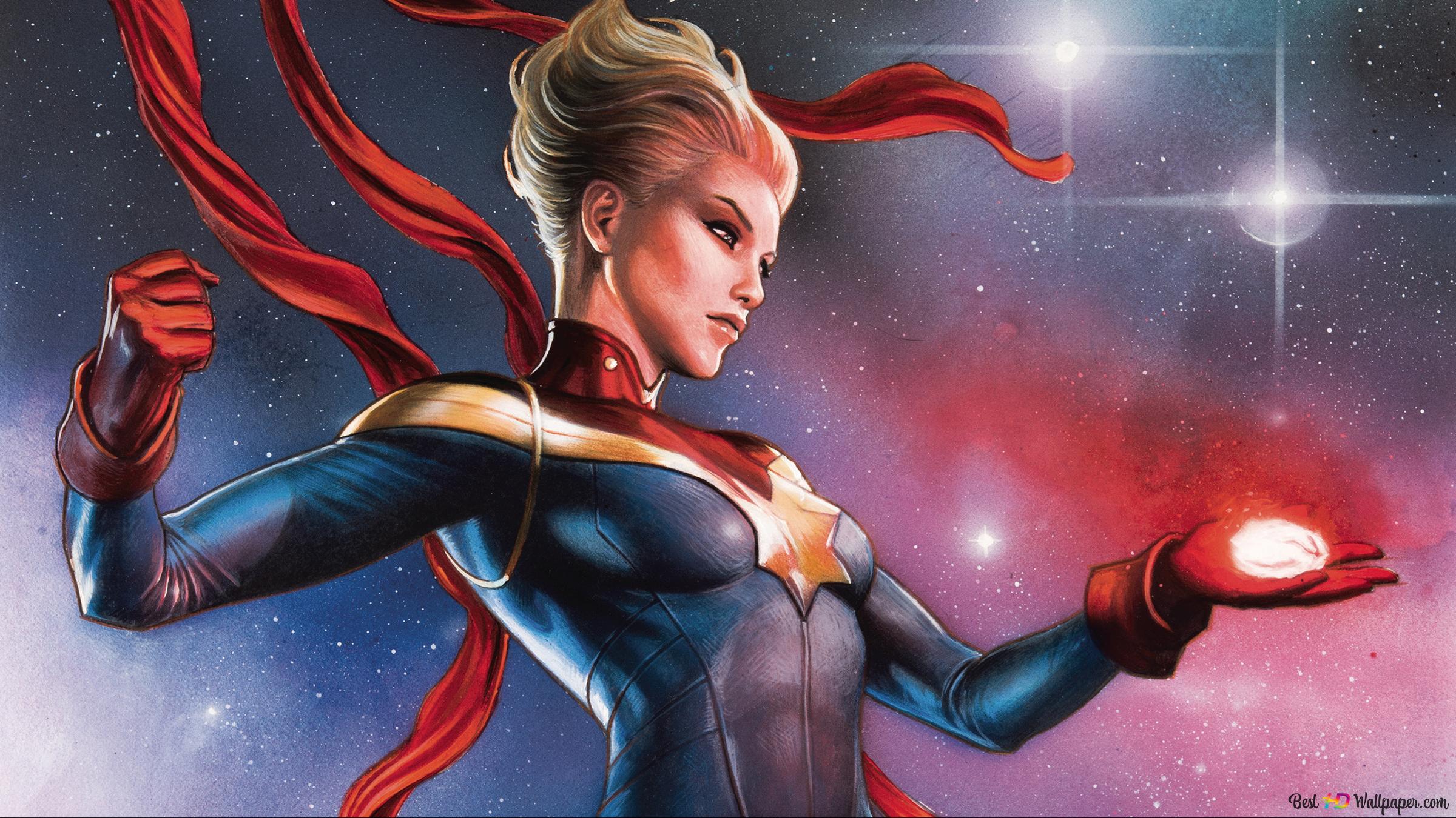 Captain Marvel movie Art 2K wallpaper download