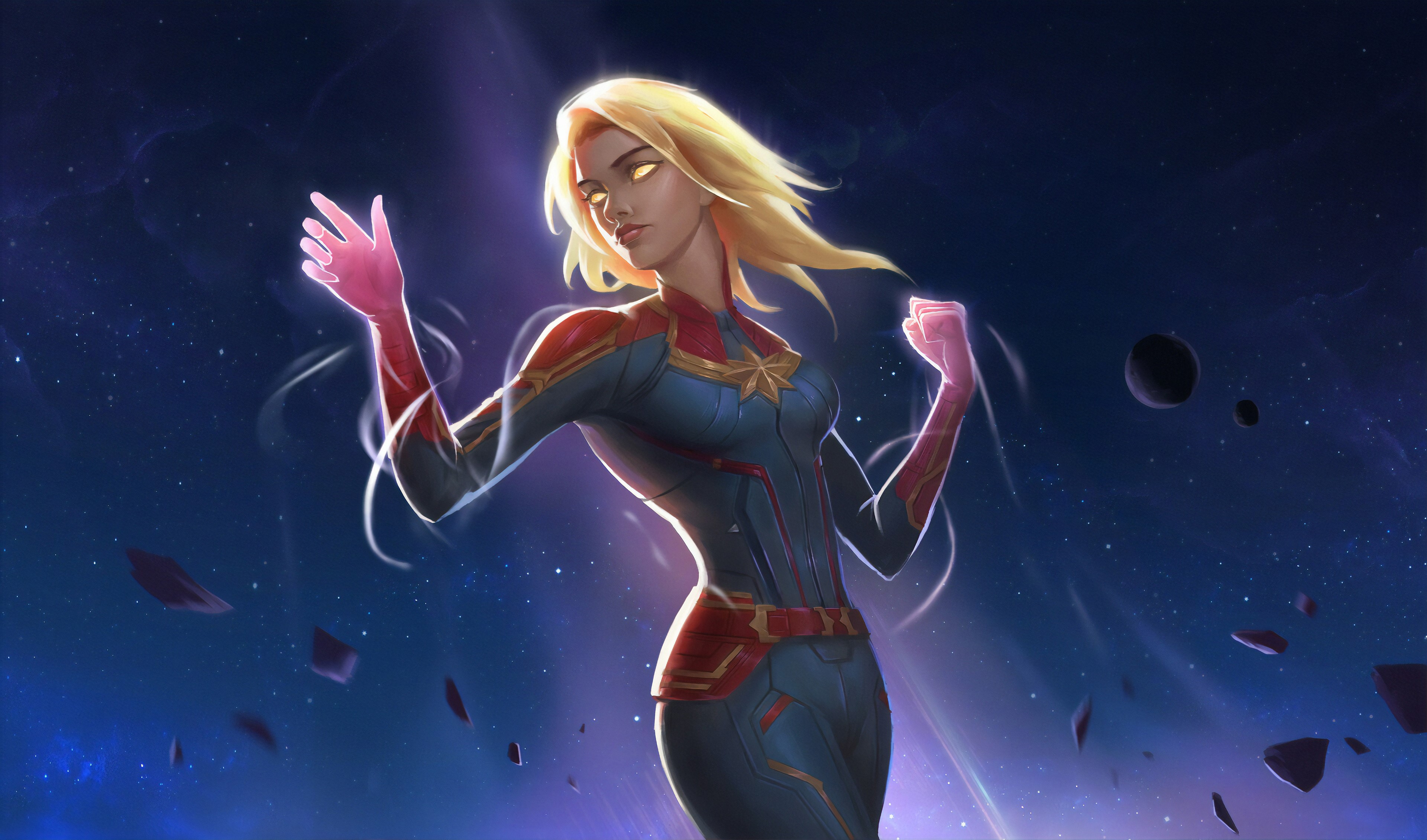 Wallpaper / captain marvel, hd, 4k, superheroes, artwork, art free download