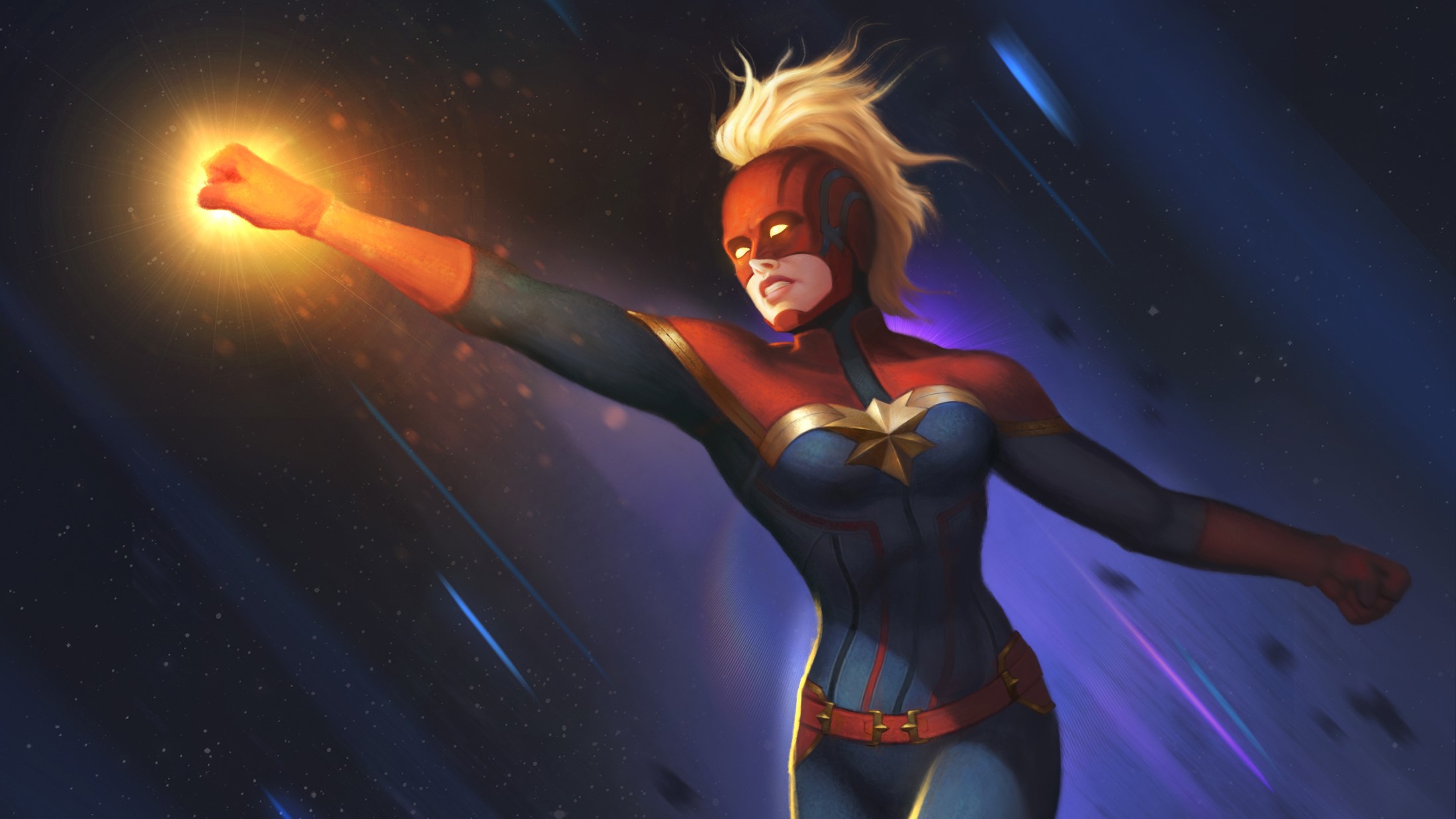 Wallpaper / captain marvel, hd, superheroes, artwork, digital art, free download