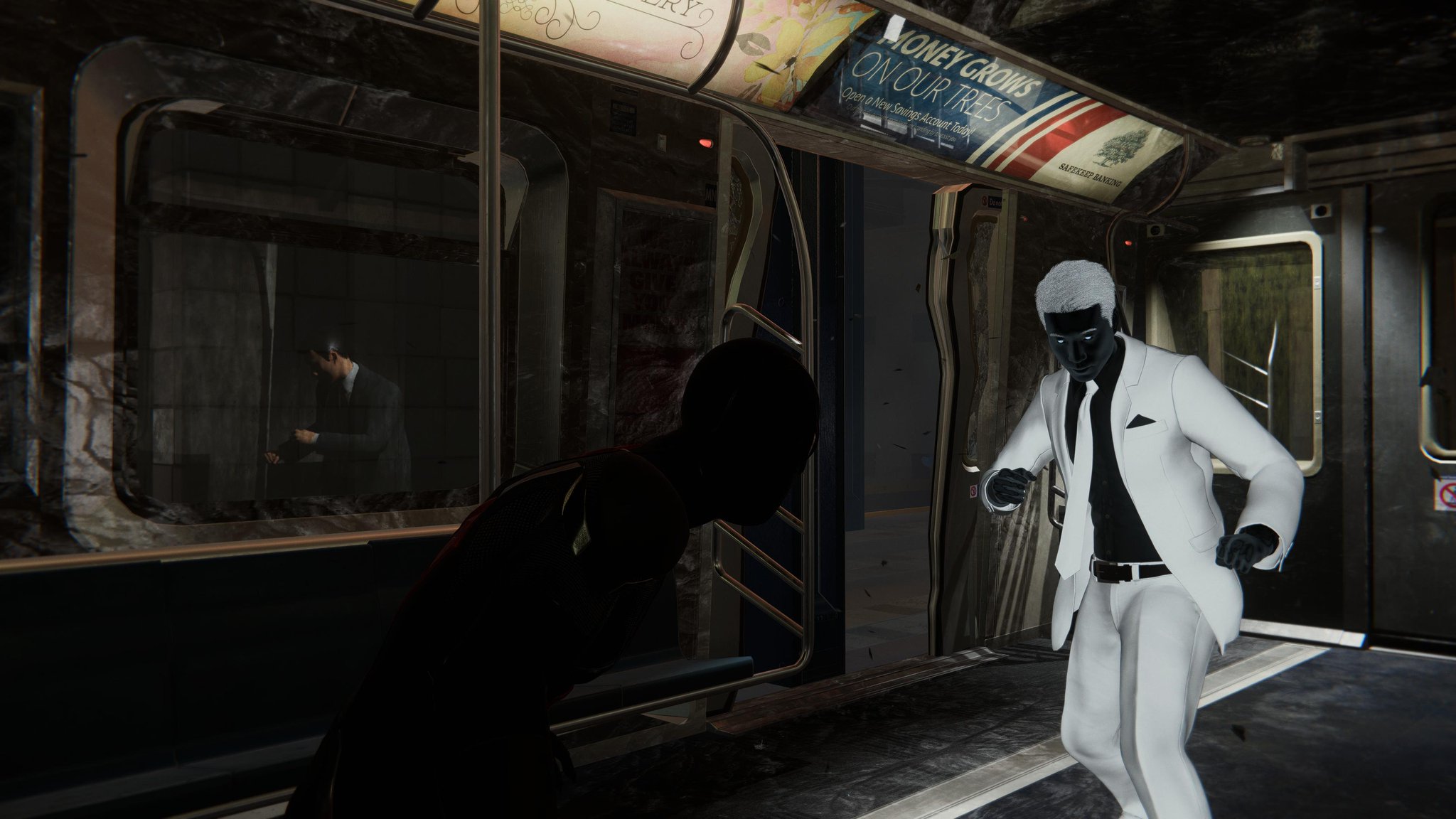 I Was Playing Spider Man Remastered And Noticed That Martin Li's Normal Self Is Reflected In The Subway Windows Of The Mr. Negative Fight