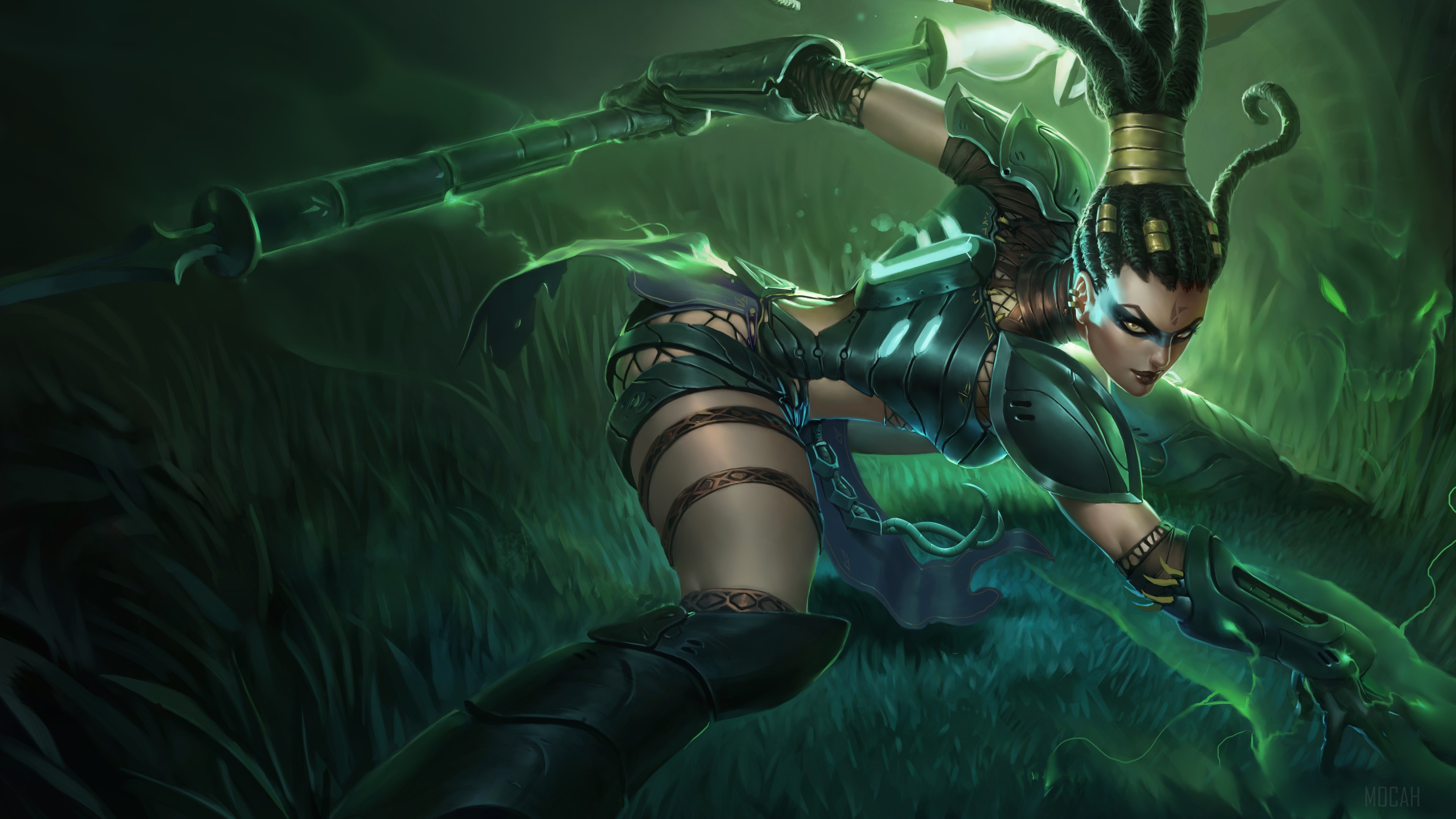 Headhunter Nidalee League Of Legends 4k Gallery HD Wallpaper