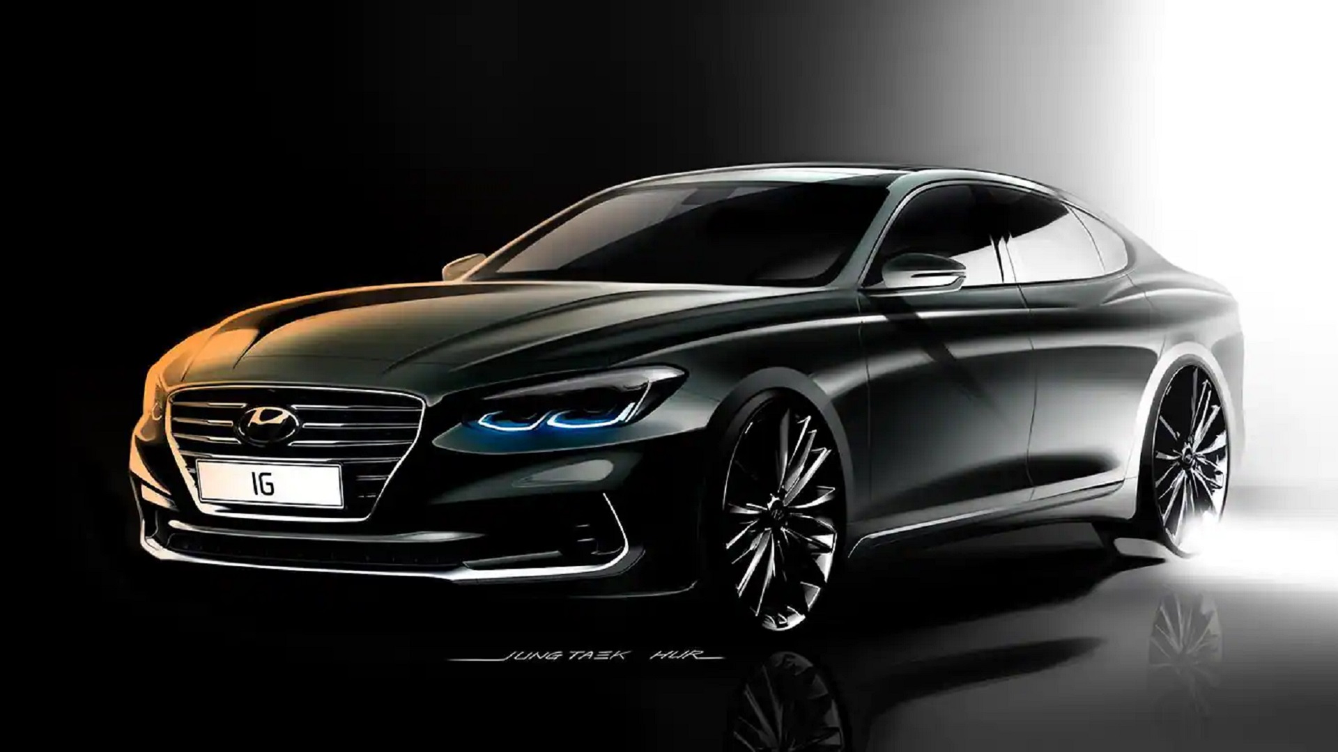 Hyundai Motor Unveils First Renderings Of The All New Azera