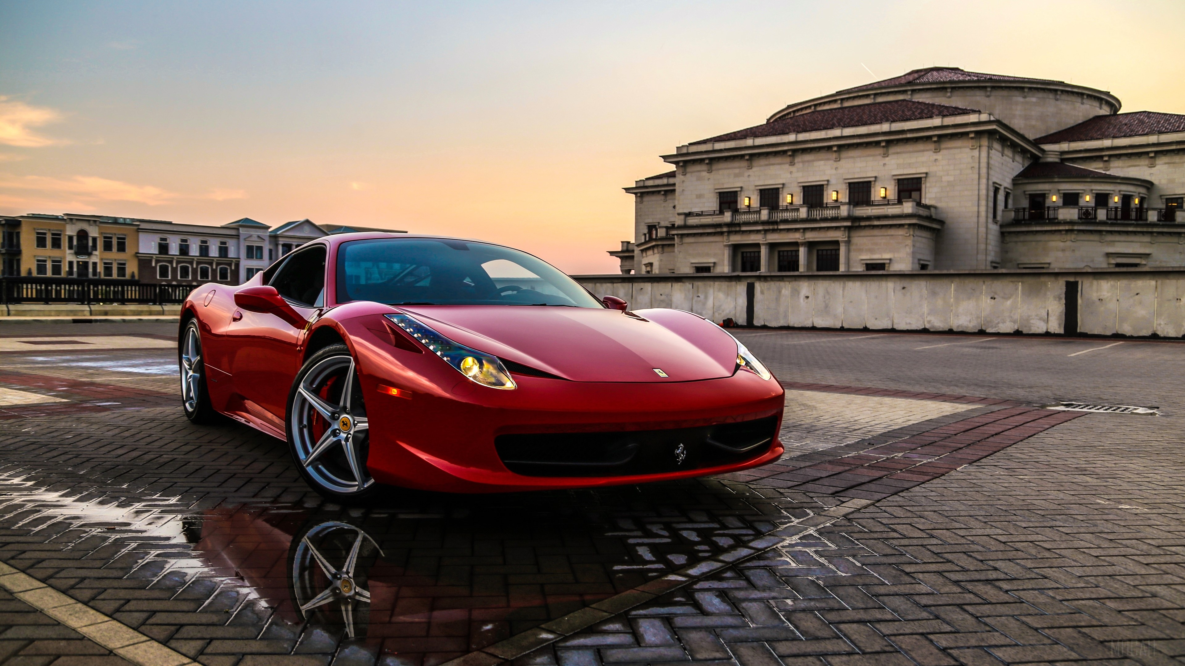 Red Ferrari 4k Gallery HD Wallpaper