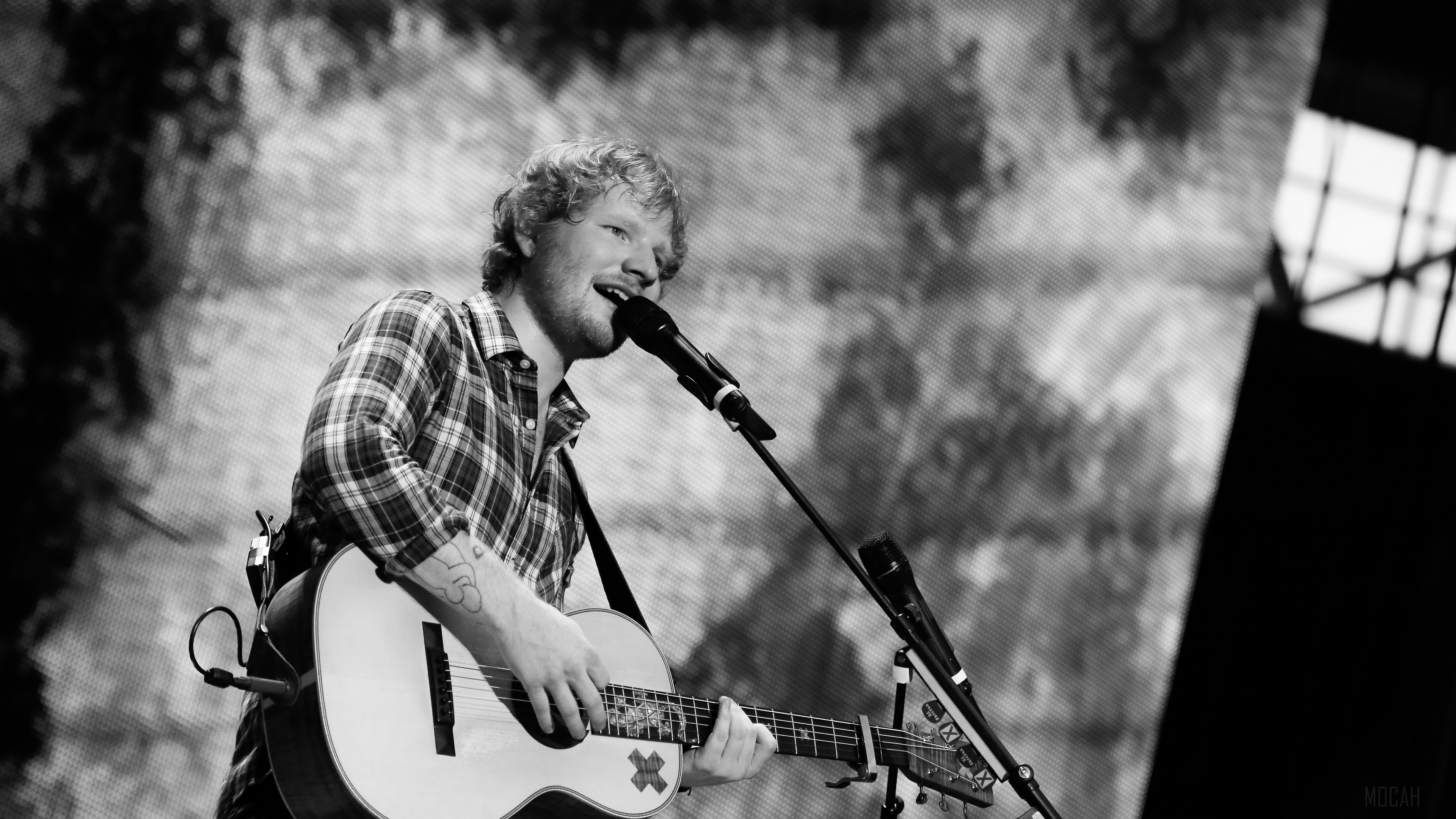 Black and White, Ed Sheeran, English, Guitar, Singer 4k Gallery HD Wallpaper