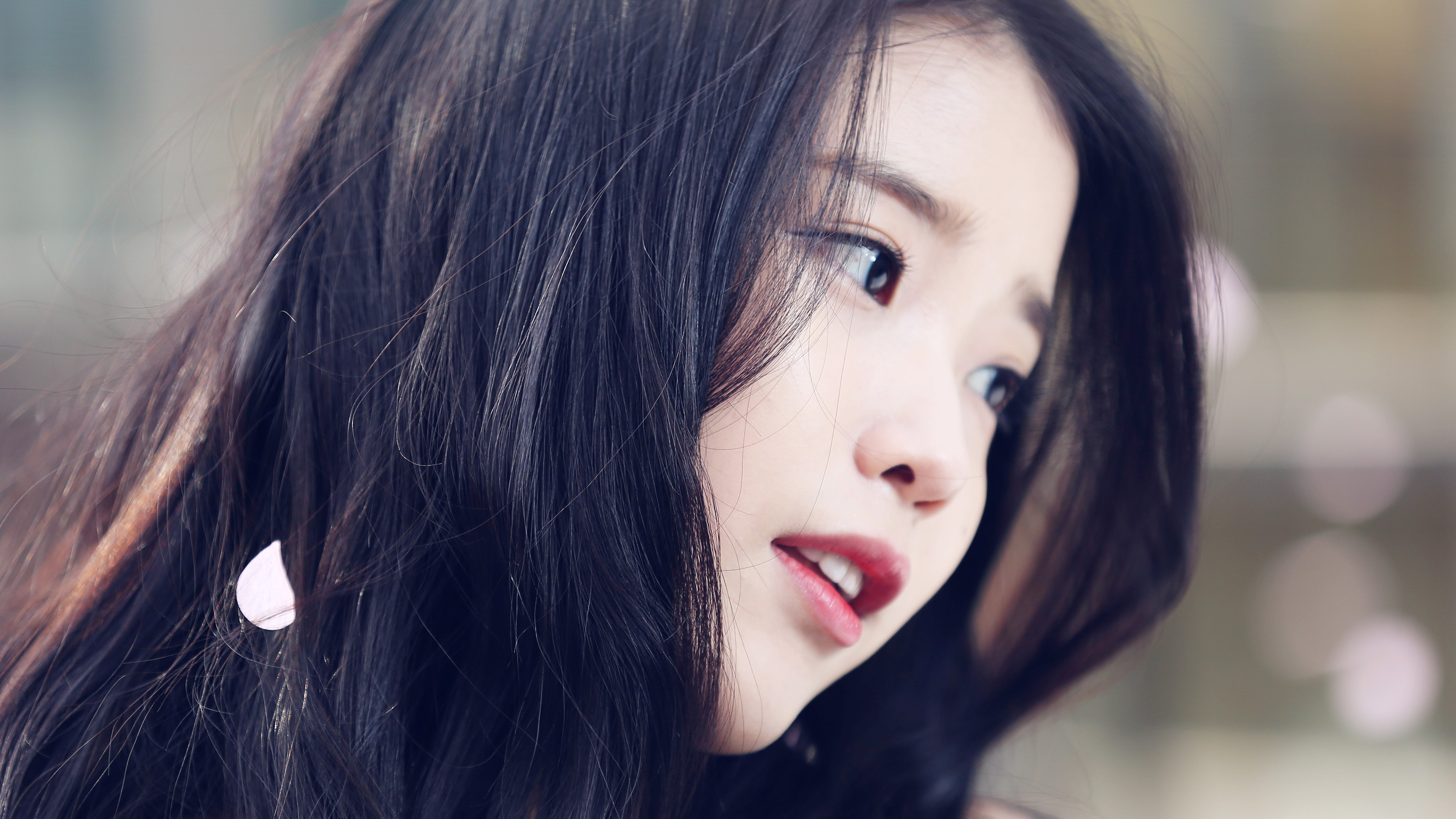 IU, Beautiful, Korean, Singer, 4K Gallery HD Wallpaper