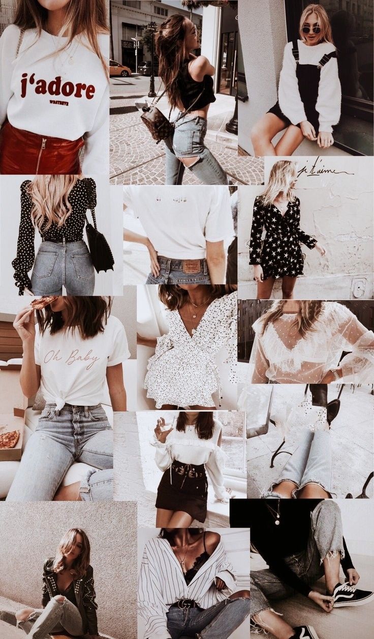 Fashion Collage Wallpaper. Fashion collage, Fashion, Middle school outfit