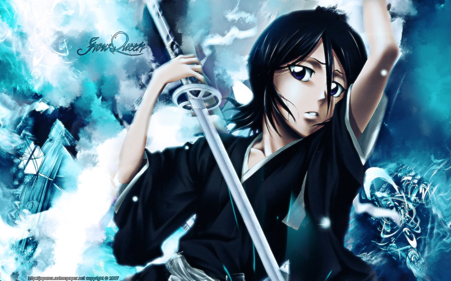 Wallpaper / Kuchiki Rukia, rukia, hd, bleach, x, kuchiki, art, anime, 720P free download
