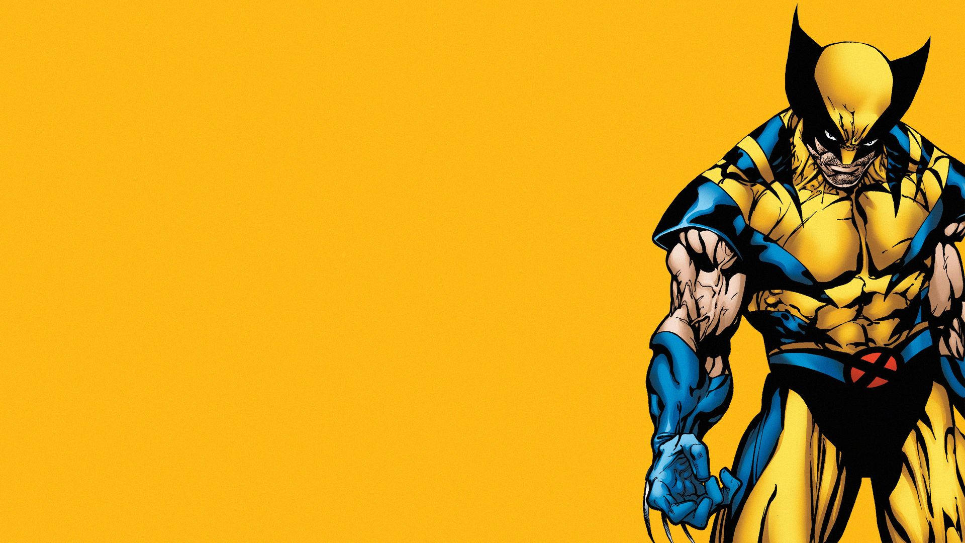 Download Cartoon Wolverine sporting his