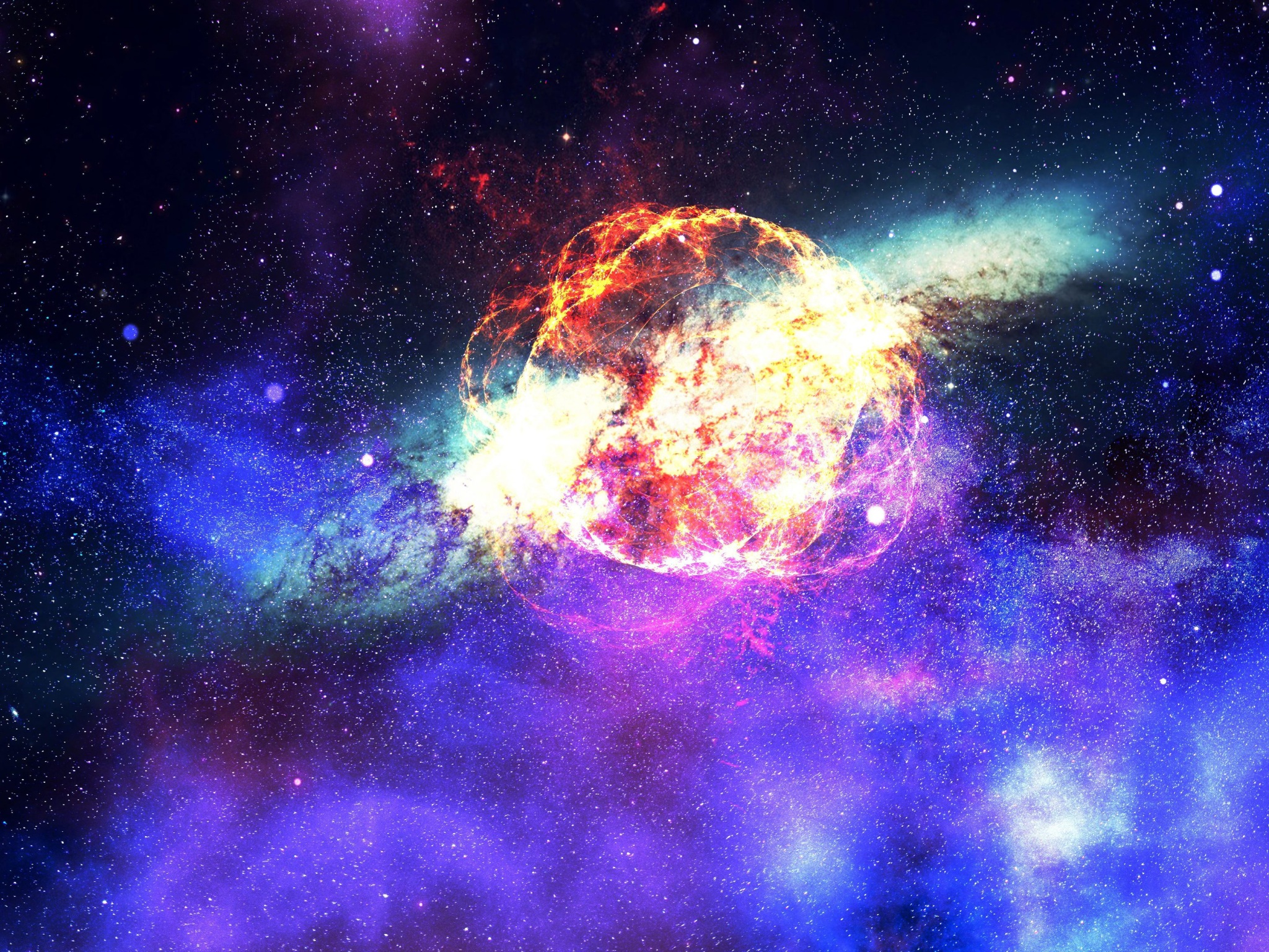 Wallpaper 4k Nebula Galaxy Outer Space 4k Wallpaper