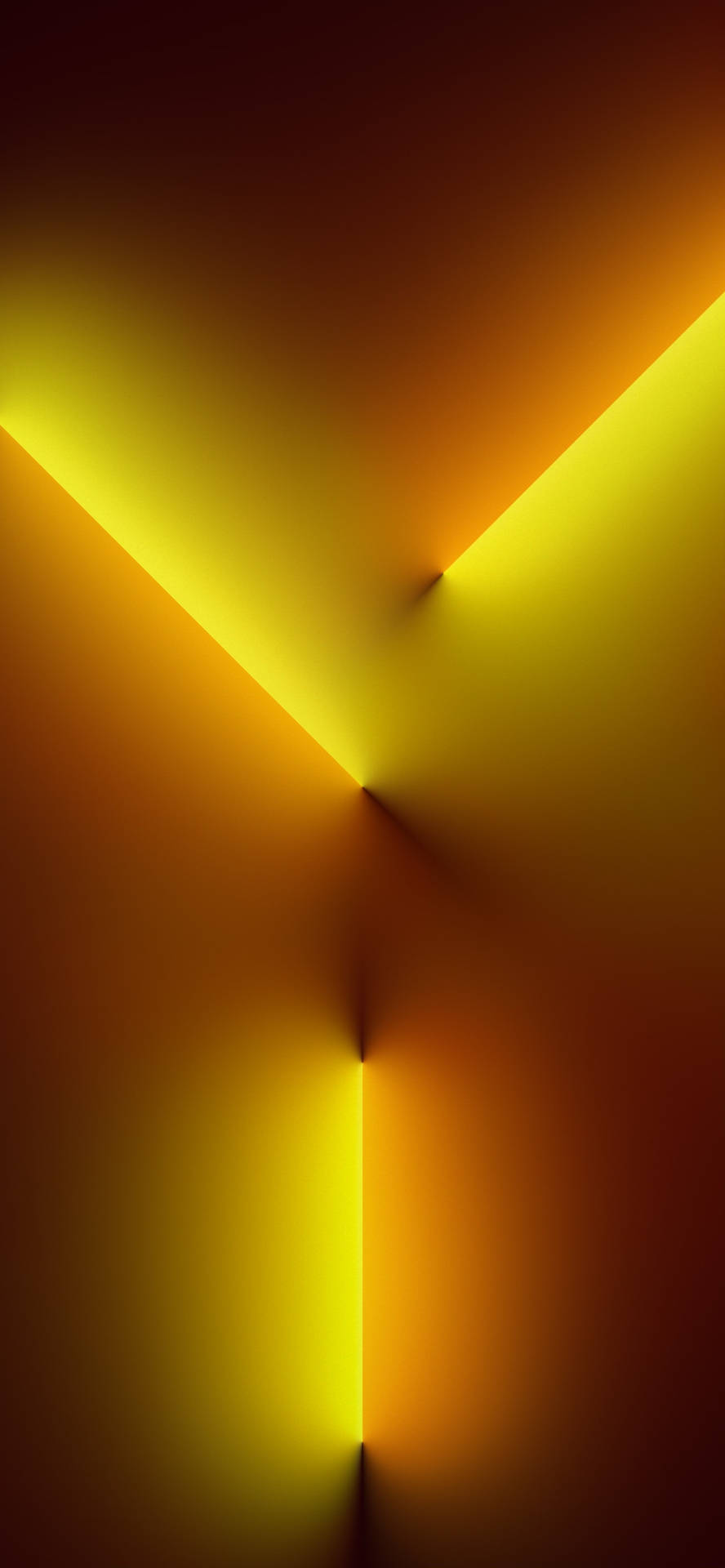 Download iPhone 13 Yellow Light Beam Wallpaper