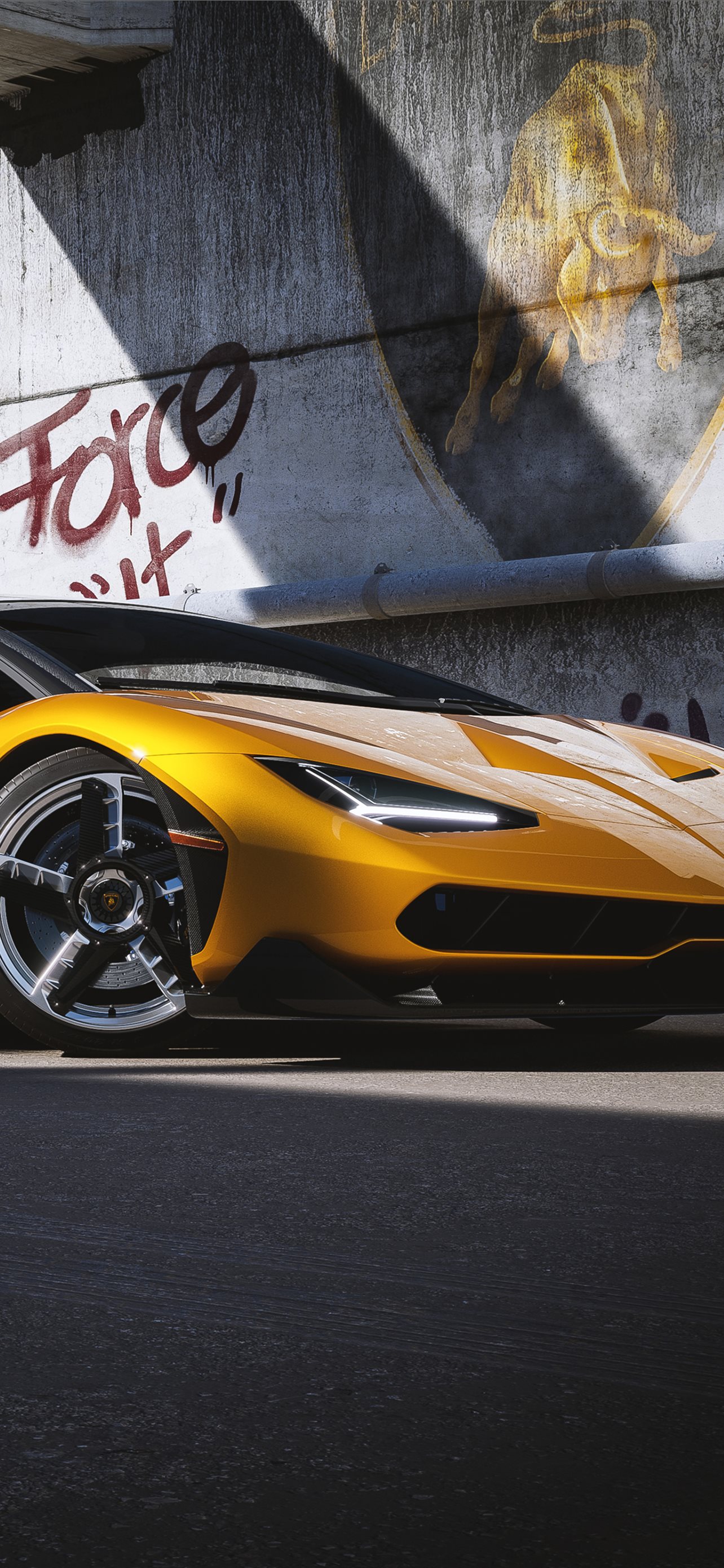 Lamborghini Centenario Yellow Cgi 4k Sony Xperia X. iPhone Wallpaper Free Download