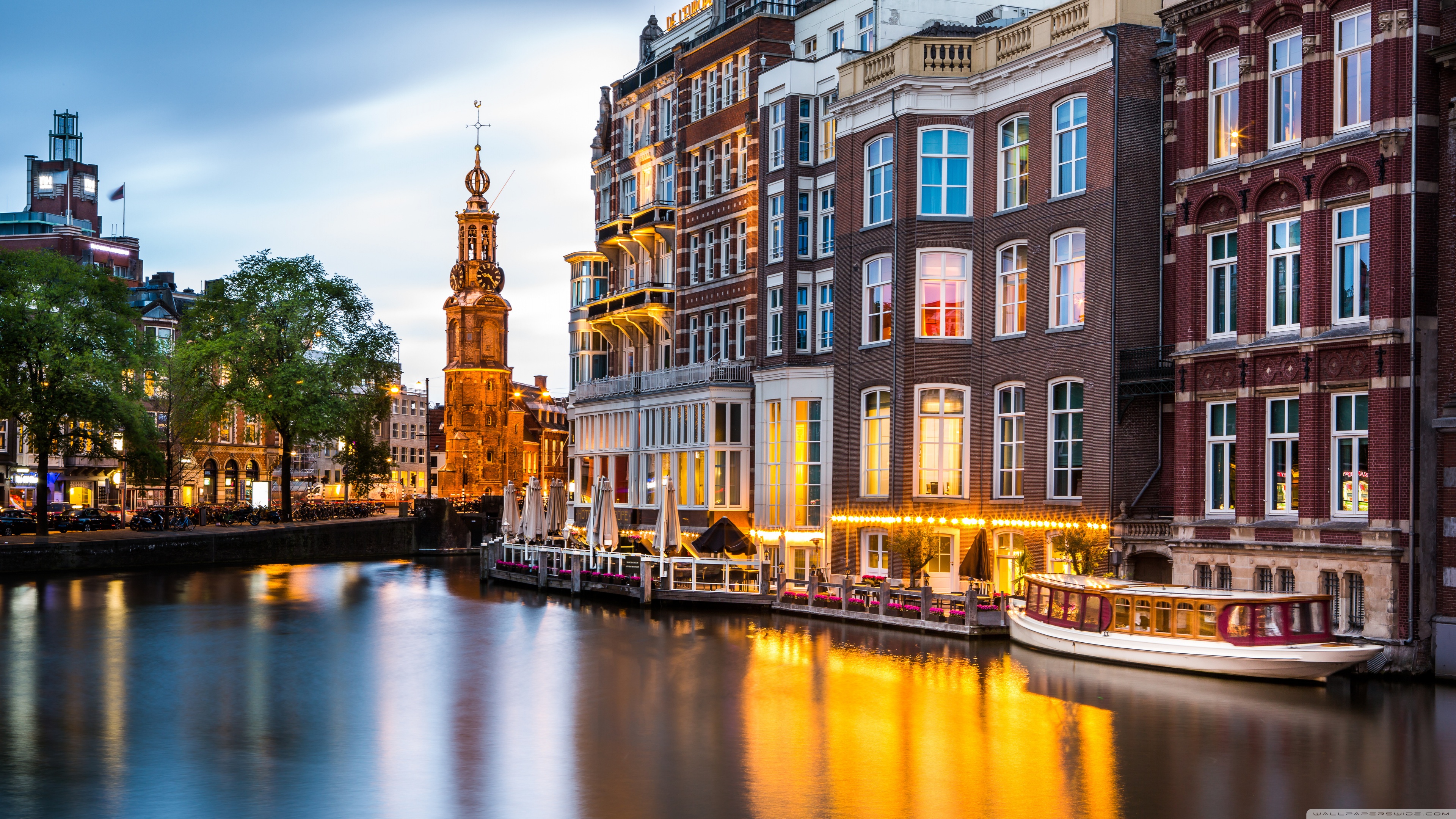 Canals of Amsterdam, Netherlands Ultra HD Desktop Background Wallpaper for: Widescreen & UltraWide Desktop & Laptop, Multi Display, Dual Monitor, Tablet