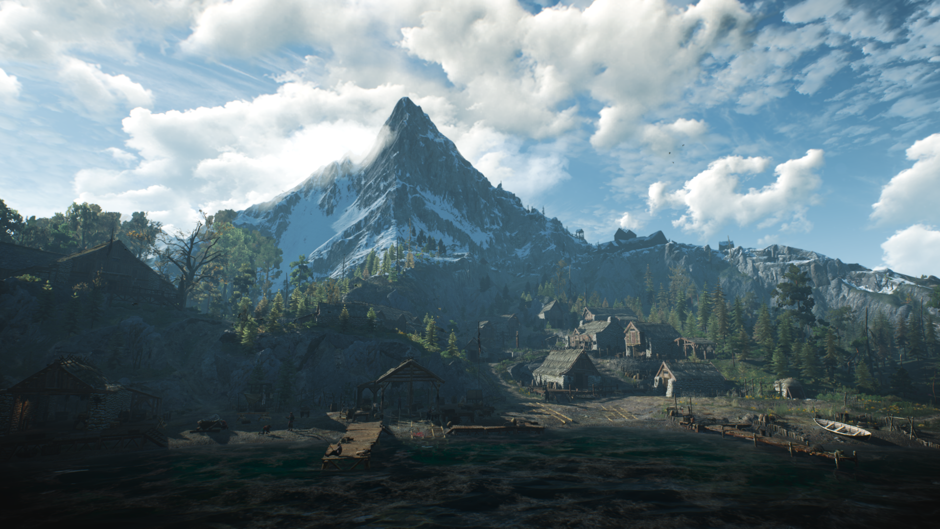 Wallpaper, The Witcher 3 Wild Hunt, Video Game Landscape, CD Projekt RED, Skellige 1920x1080