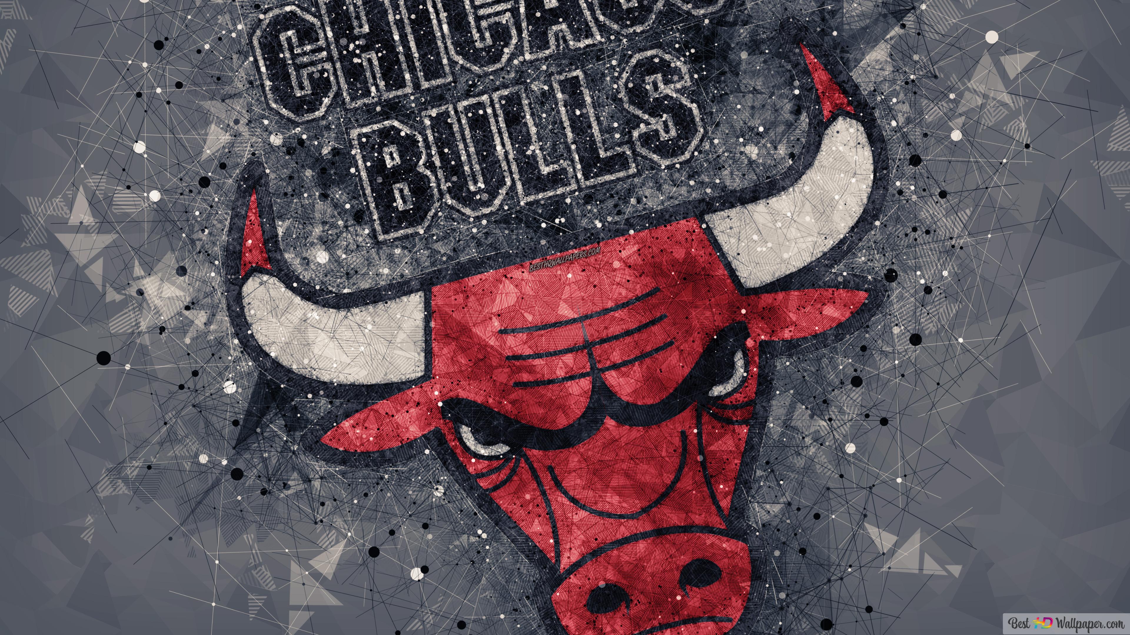 Chicago Bulls Logo 4K wallpaper download