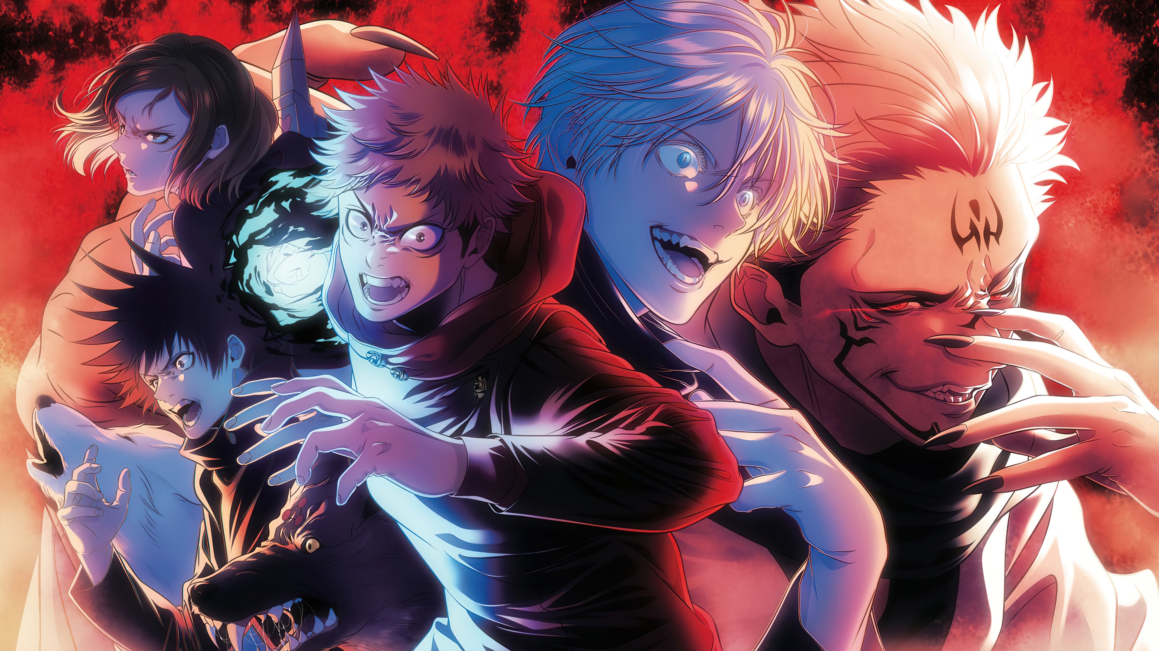 jujutsu kaisen, anime, characters, 4k Gallery HD Wallpaper